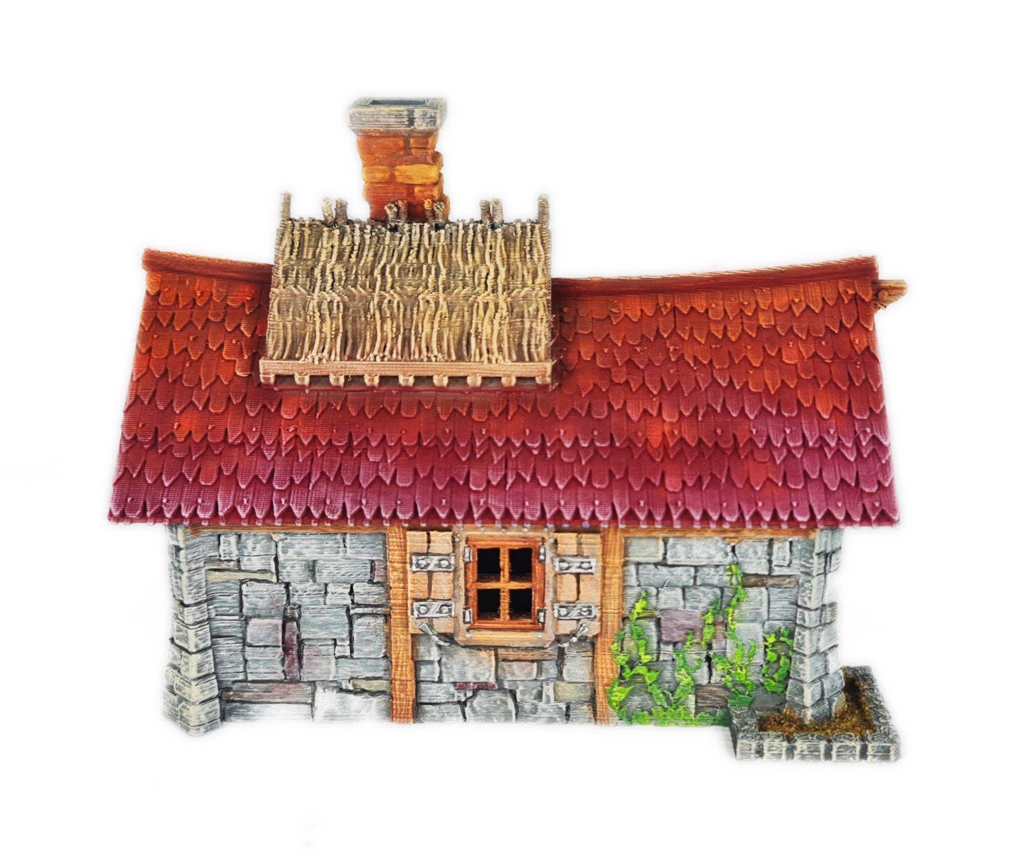 Medieval Town scenery building - Pumpkin Cottage - PLA for Oldworld, Dungeon & Dragons, Frostgrave, Age of fantasy battle skirmish wargame