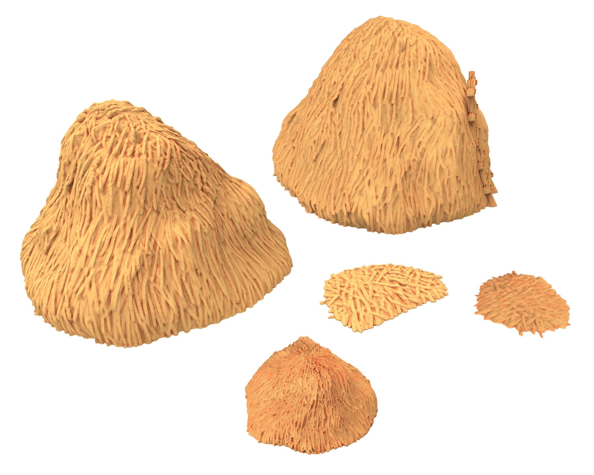 Medieval Town scenery building - Haystacks - PLA for Oldworld, Dungeon & Dragons, Frostgrave, Age of fantasy battle skirmish wargame