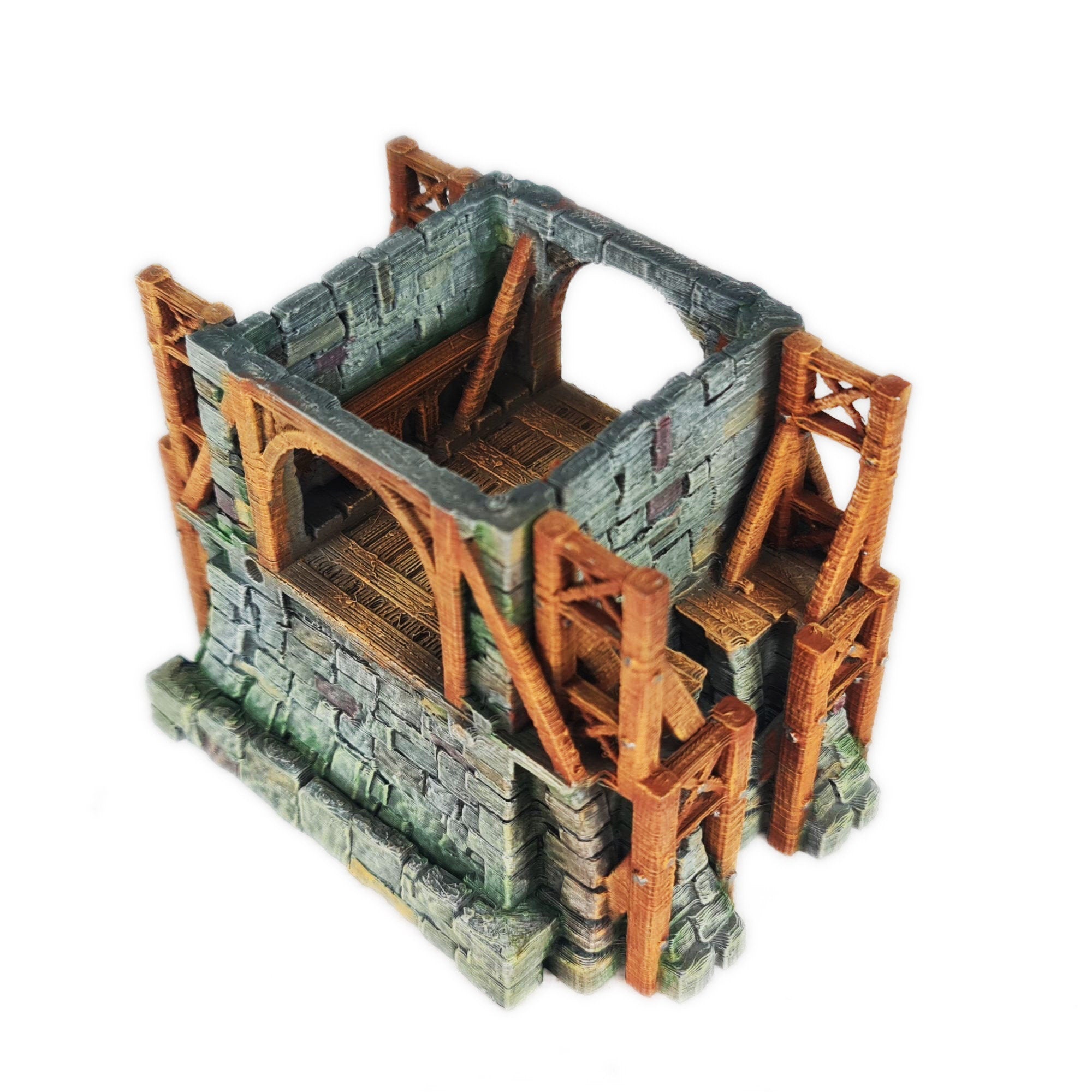 Medieval Town scenery building - Toll bridge - PLA for Oldworld, Dungeon & Dragons, Frostgrave, Age of fantasy battle skirmish wargame