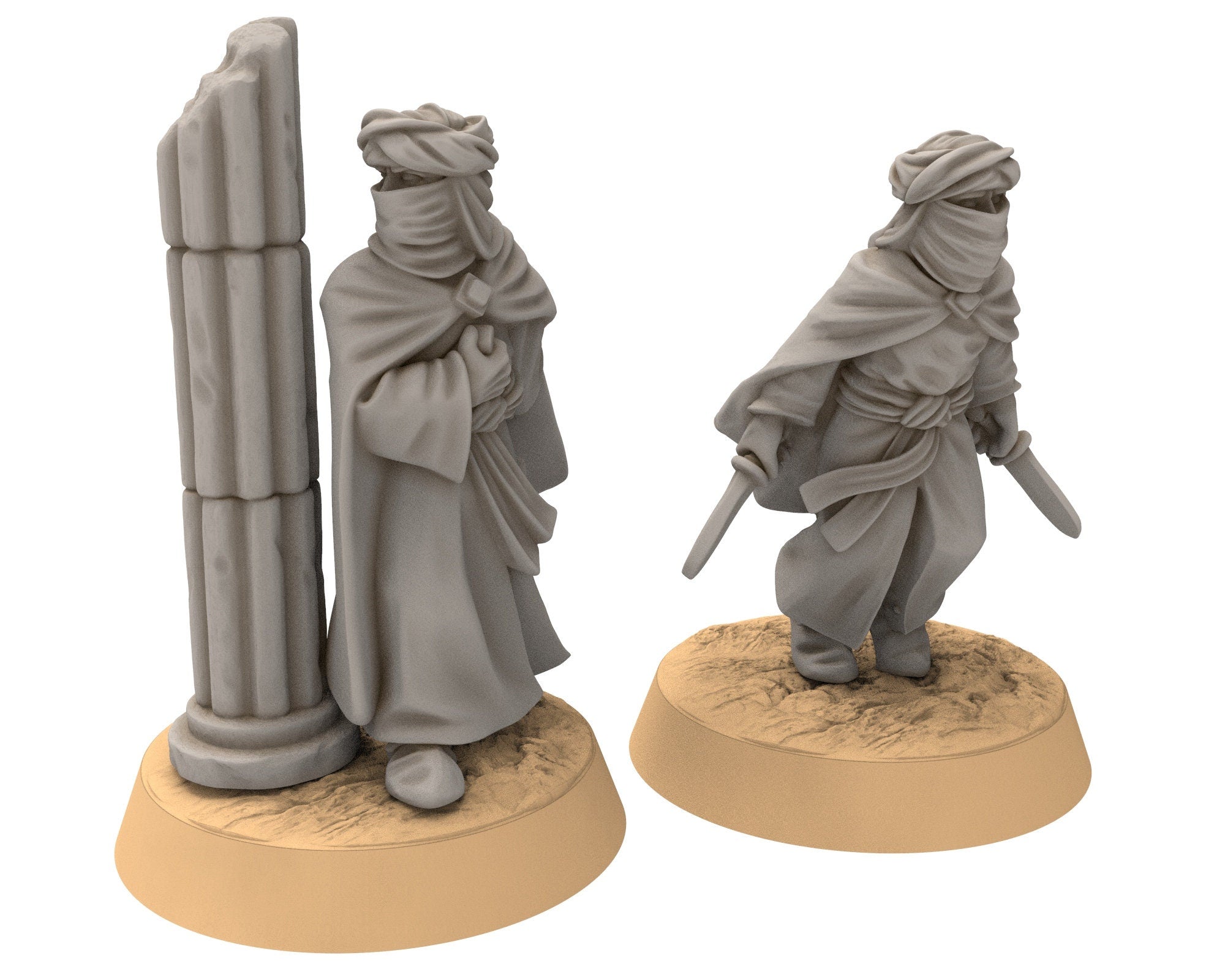 Harad - Southron Assassins, Berber nomads, Harad Bedouin Arabs Sarazins Medbury miniatures for wargame D&D, Lotr...