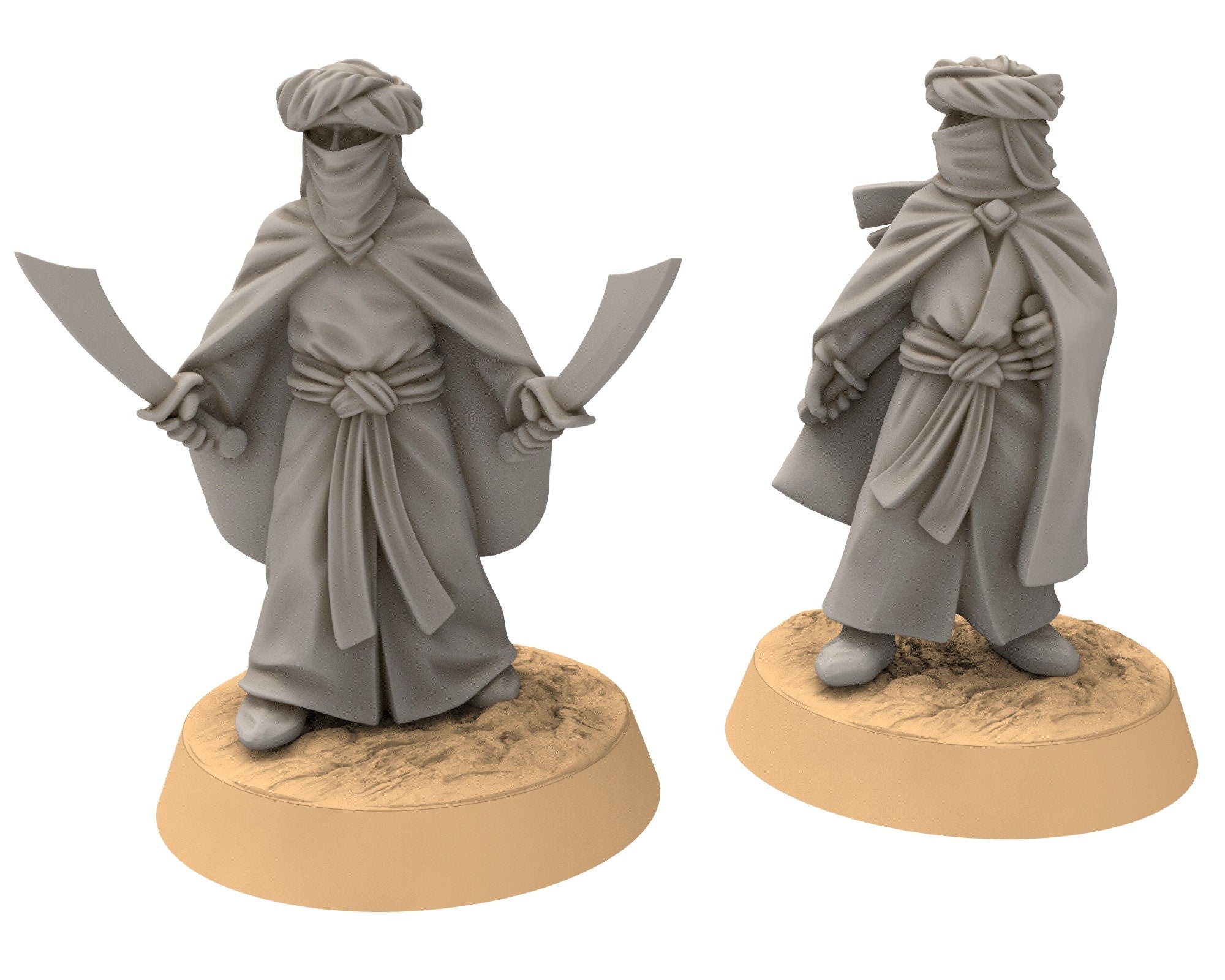 Harad - Southron Assassins, Berber nomads, Harad Bedouin Arabs Sarazins Medbury miniatures for wargame D&D, Lotr...