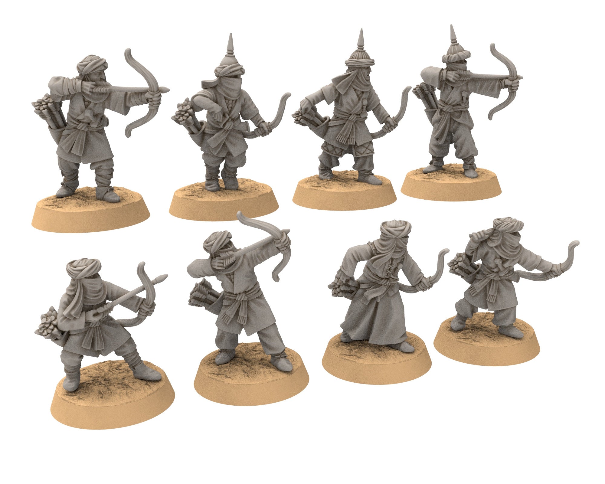 Harad - Southron Army Bundle, Berber nomads, Harad Bedouin Arabs Sarazins Medbury miniatures for wargame D&D, Lotr...