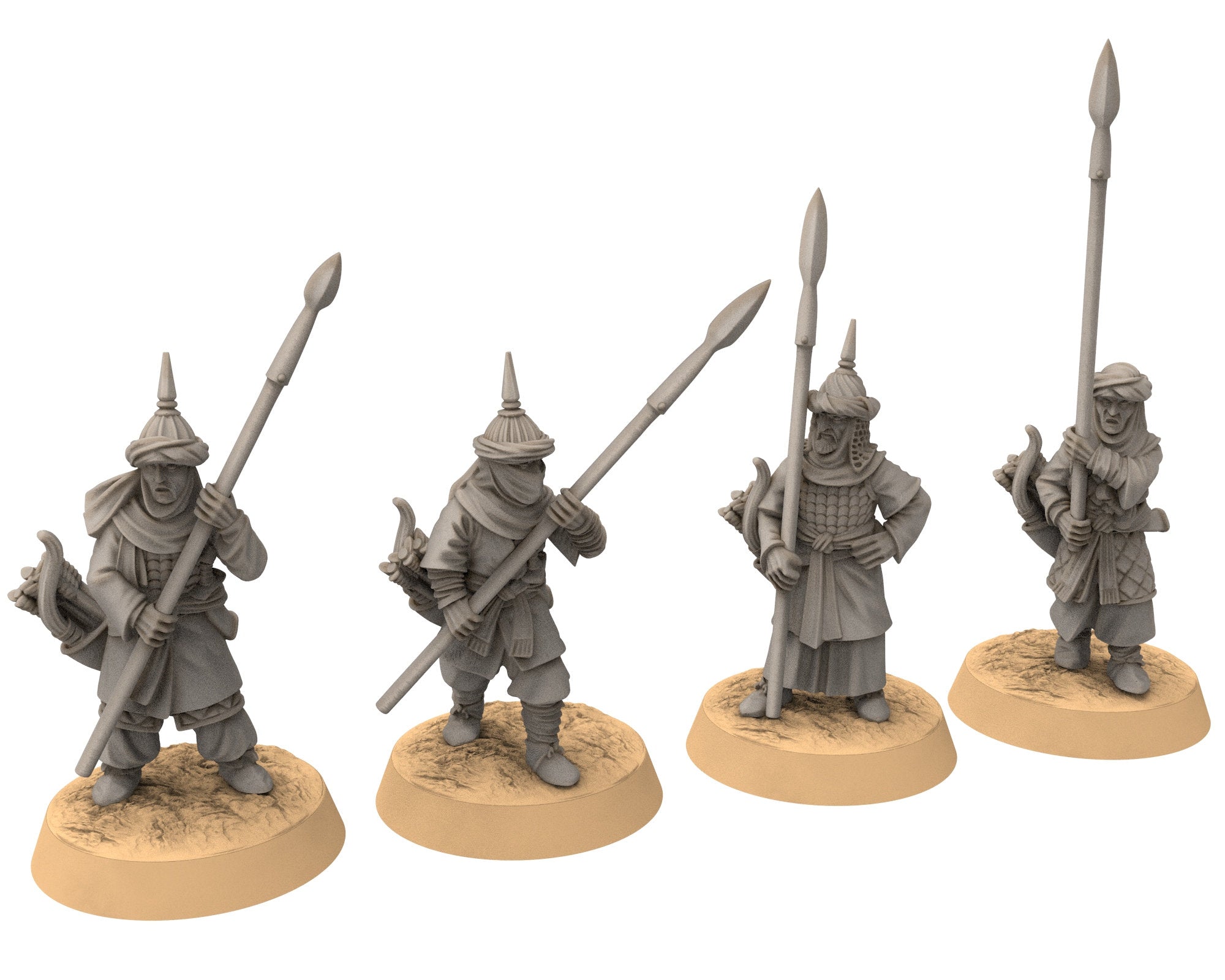 Harad - Southron Army Bundle, Berber nomads, Harad Bedouin Arabs Sarazins Medbury miniatures for wargame D&D, Lotr...