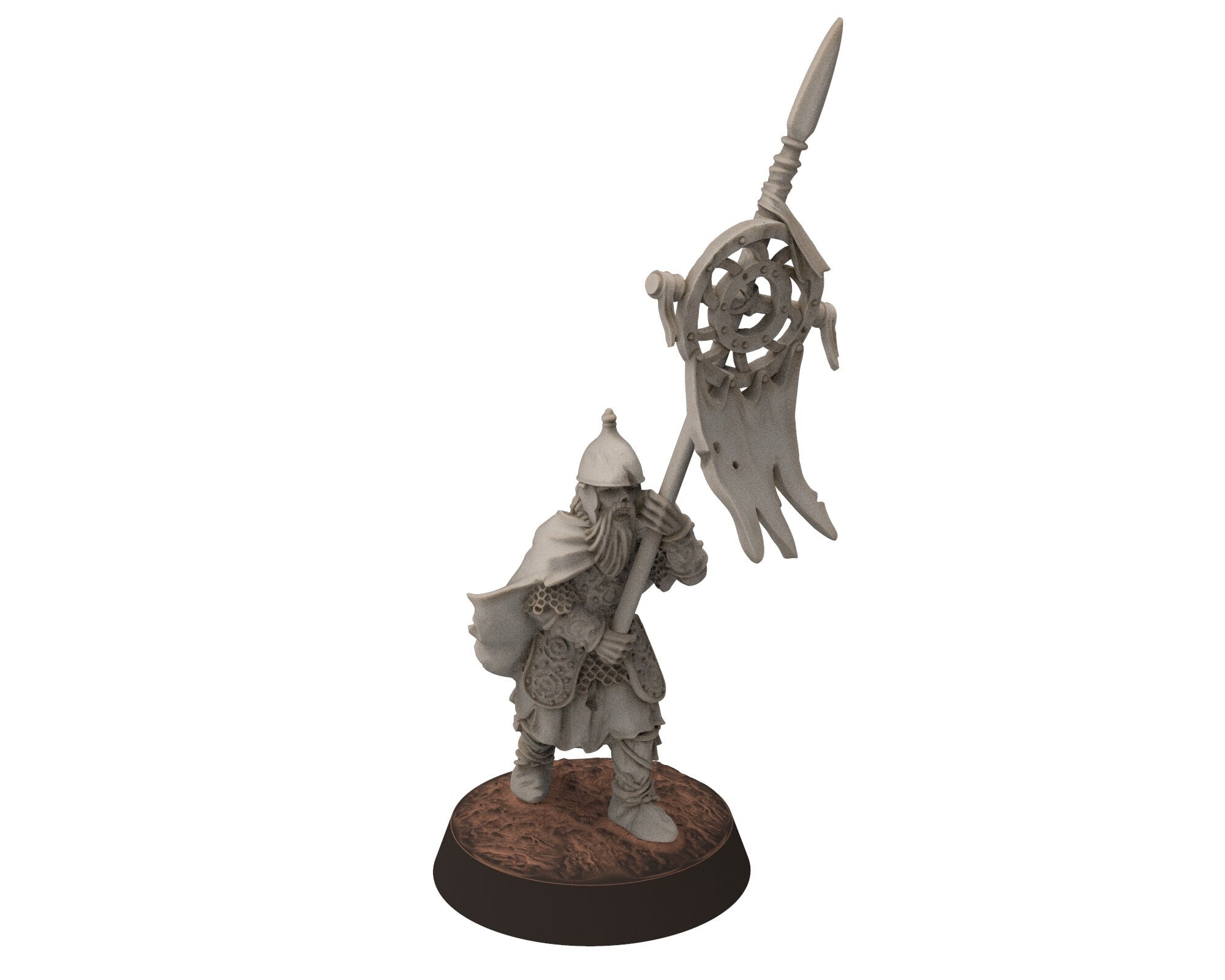 Undead Ghosts - Flag of Ghosty Gaul specters of the old war, under the mountain, miniatures for wargame D&D, LOTR...