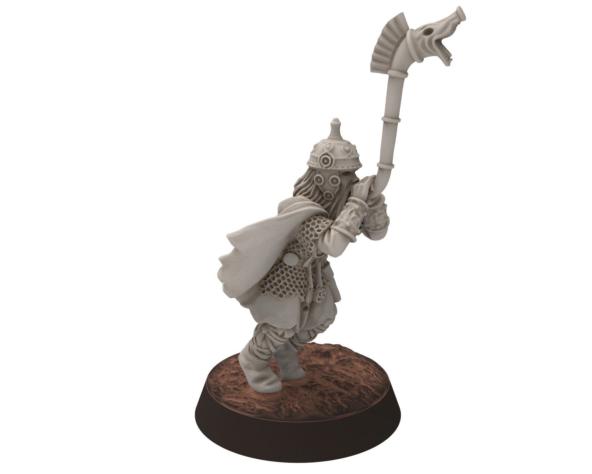 Undead Ghosts - Banner of Ghosty Gaul specters of the old war, under the mountain, miniatures for wargame D&D, LOTR...
