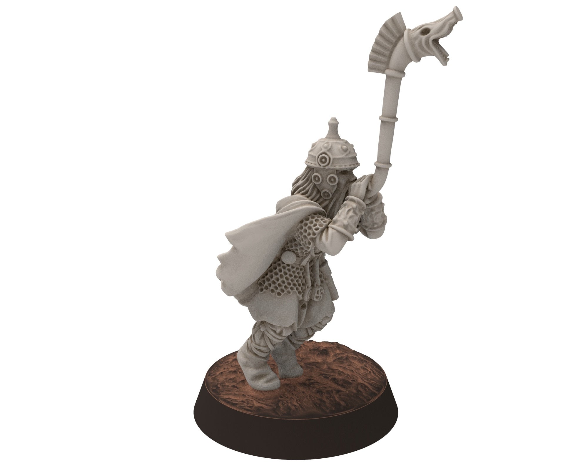 Undead Ghosts - Flag of Ghosty Gaul specters of the old war, under the mountain, miniatures for wargame D&D, LOTR...