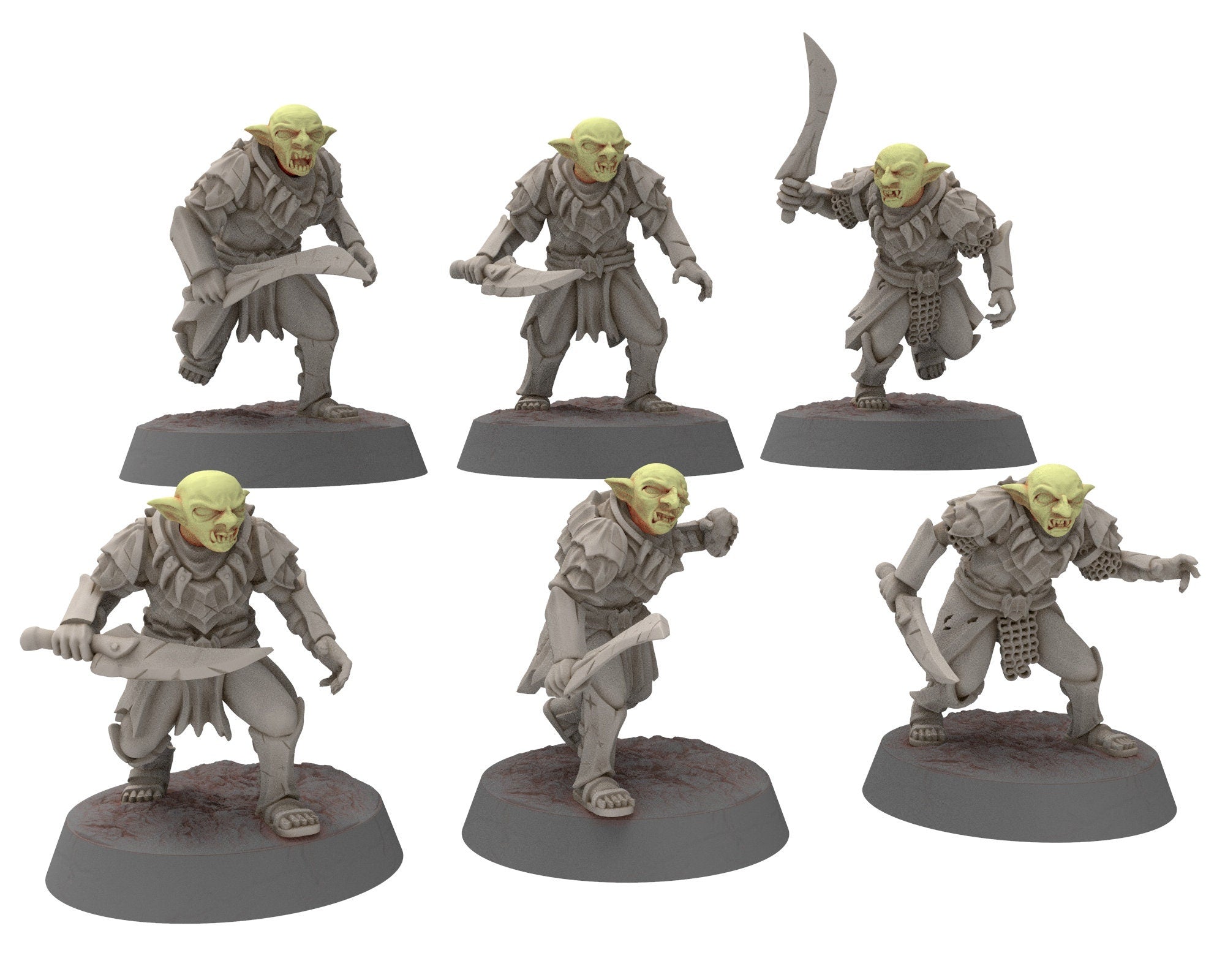 Goblin cave - Mercenary warriors Company Bundle, Middle rings for wargame DnD, Frostgrave, LOTR... Modular miniatures Quatermaster3D