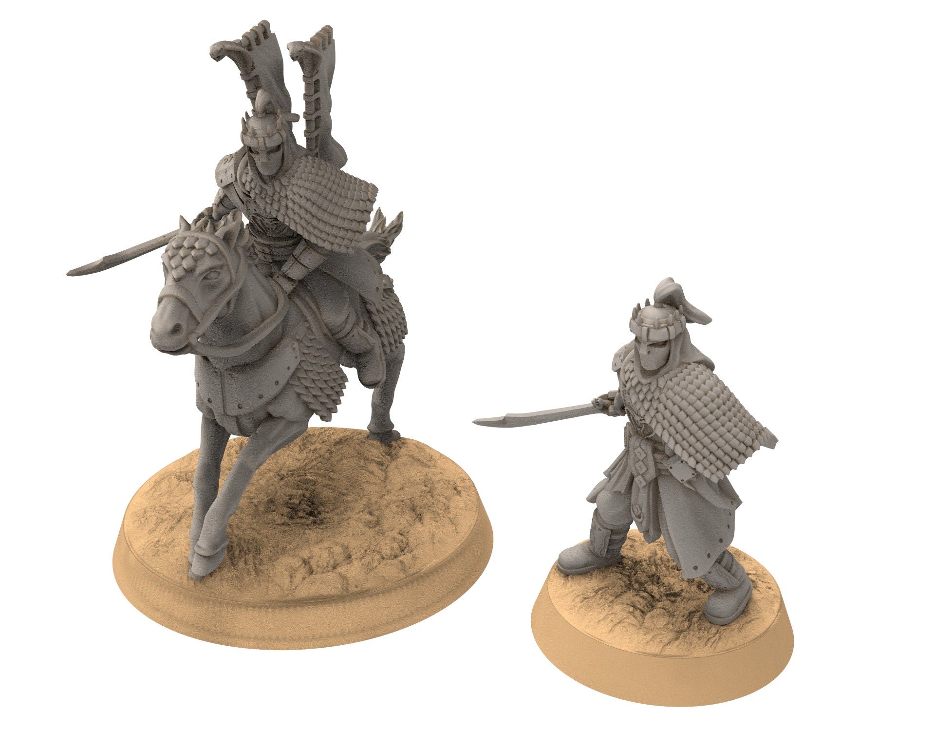 Harad - x1 Cobra Commander, Berber nomads, Harad Bedouin Arabs Sarazins miniatures for wargame D&D, Lotr... Quatermaster3D