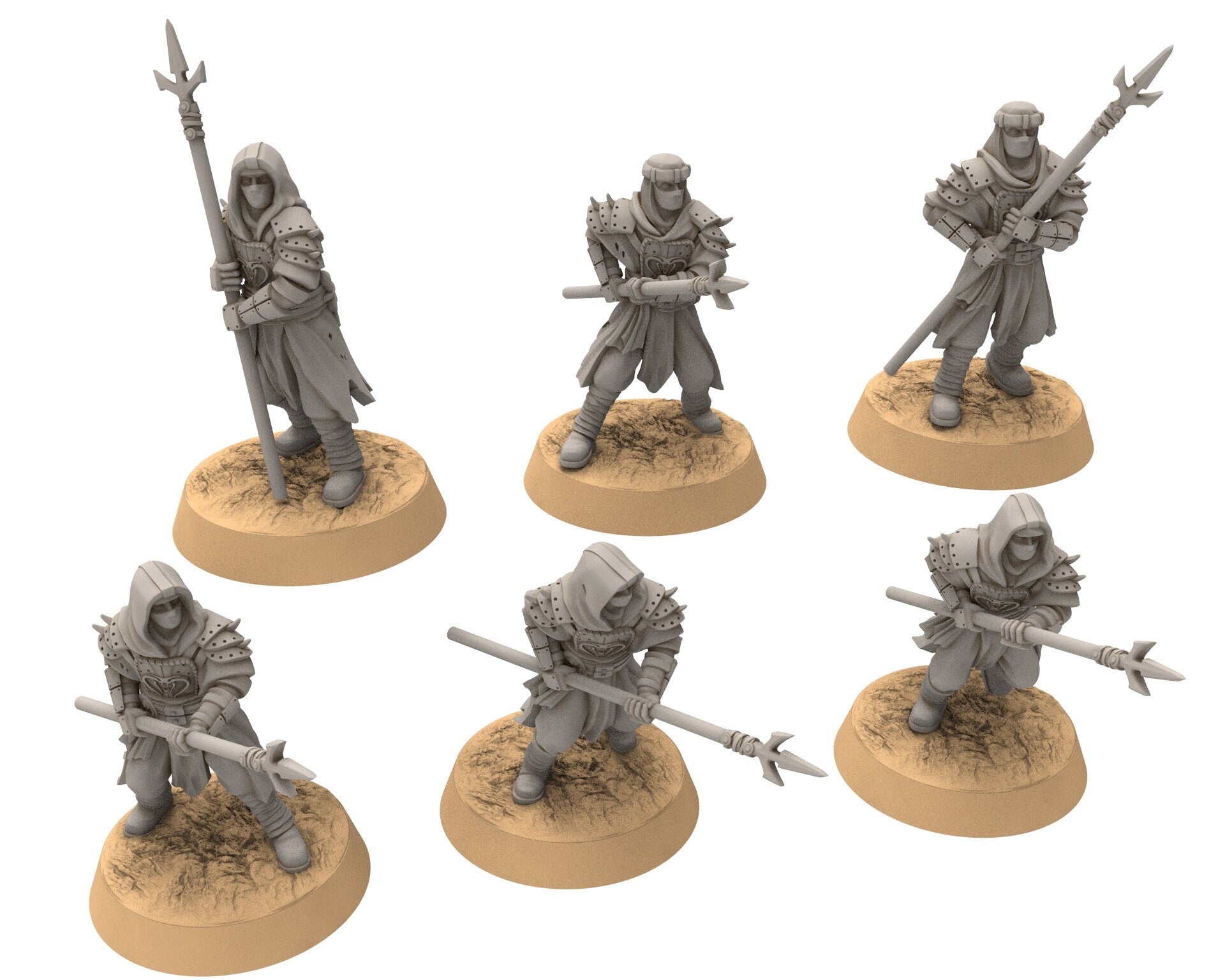 Harad - x62 Bundle, Berber nomads, Harad Bedouin Arabs Sarazins miniatures for wargame D&D, Lotr... Quatermaster3D