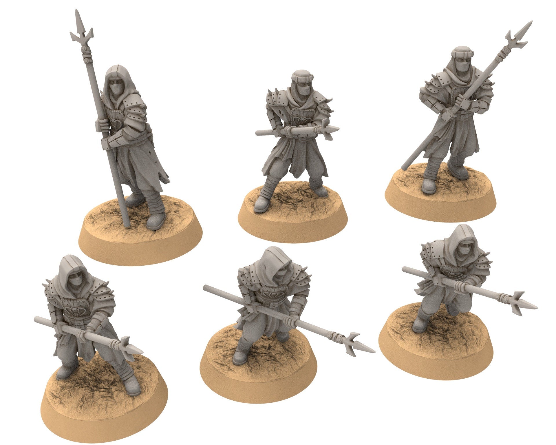 Harad - x1 Cobra Cult Slave Driver, Berber nomads, Harad Bedouin Arabs Sarazins miniatures for wargame D&D, Lotr... Quatermaster3D