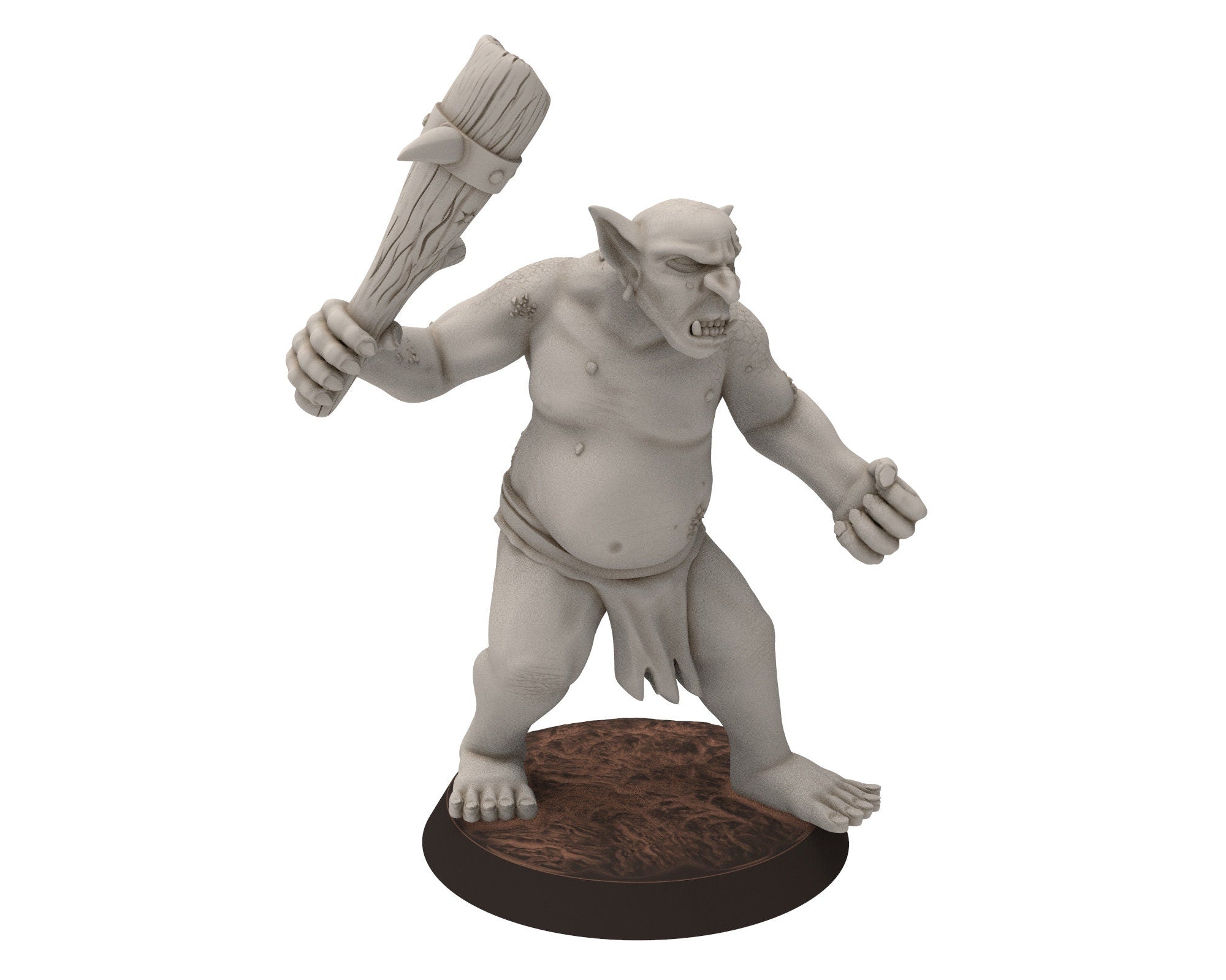 Orc horde - River Troll warriors warband, Middle rings for wargame D&D, LOTR, Frostgrave... Modular miniatures Quatermaster3D