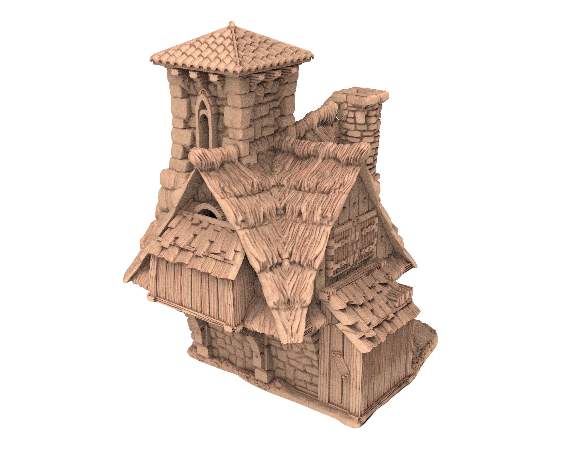 Medieval Town scenery building - Flying Gazebo - PLA for Oldworld, Dungeon & Dragons, Frostgrave, Fantasy battle skirmish wargame