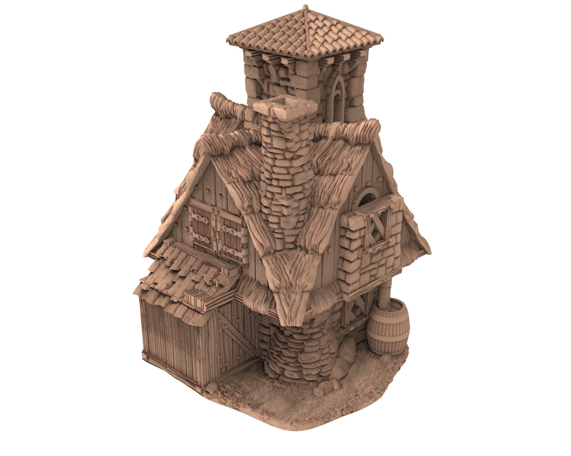 Medieval Town scenery building - Flying Gazebo - PLA for Oldworld, Dungeon & Dragons, Frostgrave, Fantasy battle skirmish wargame