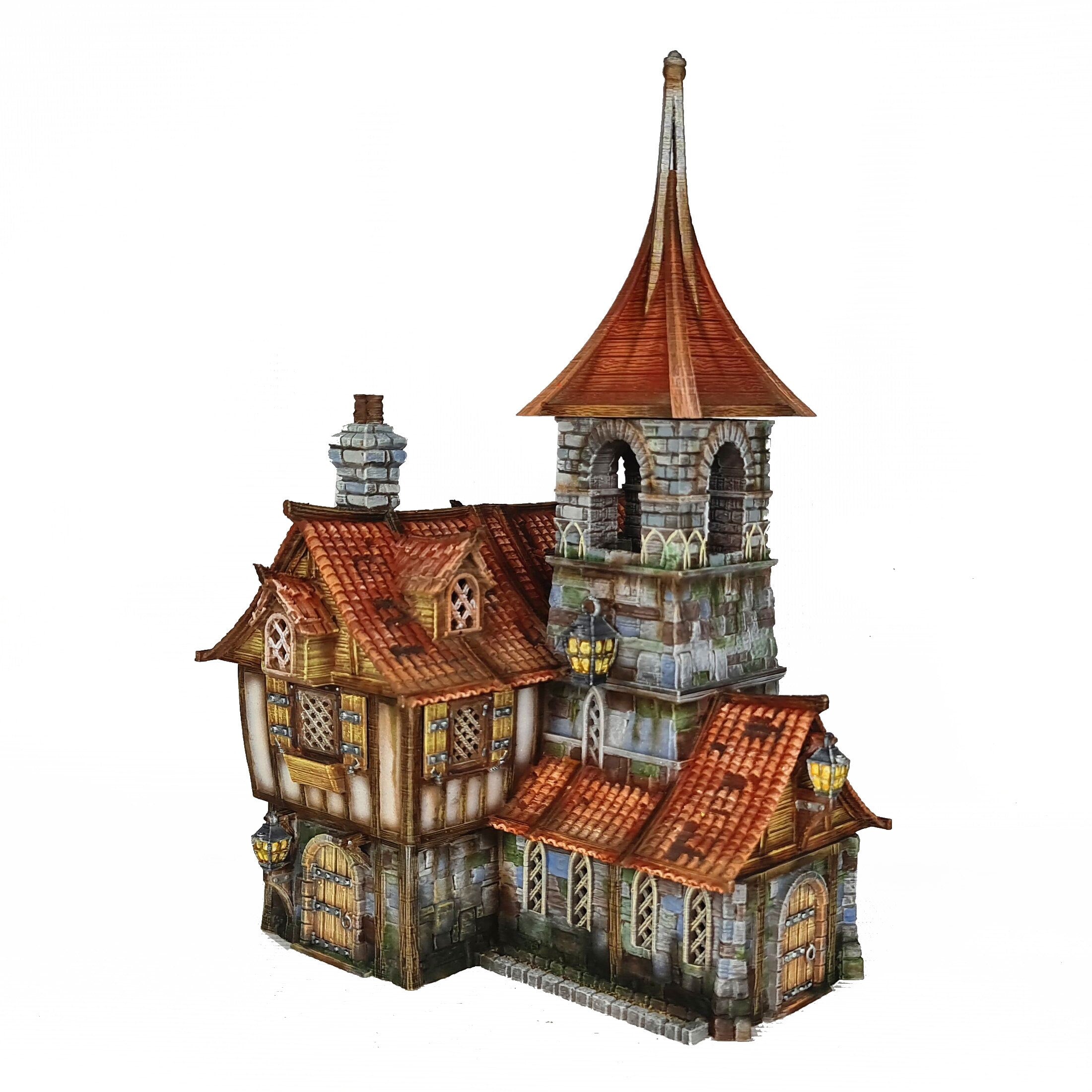 Medieval Town scenery building - Raspberry Dale - PLA for Oldworld, Dungeon & Dragons, Frostgrave, Fantasy battle skirmish wargame