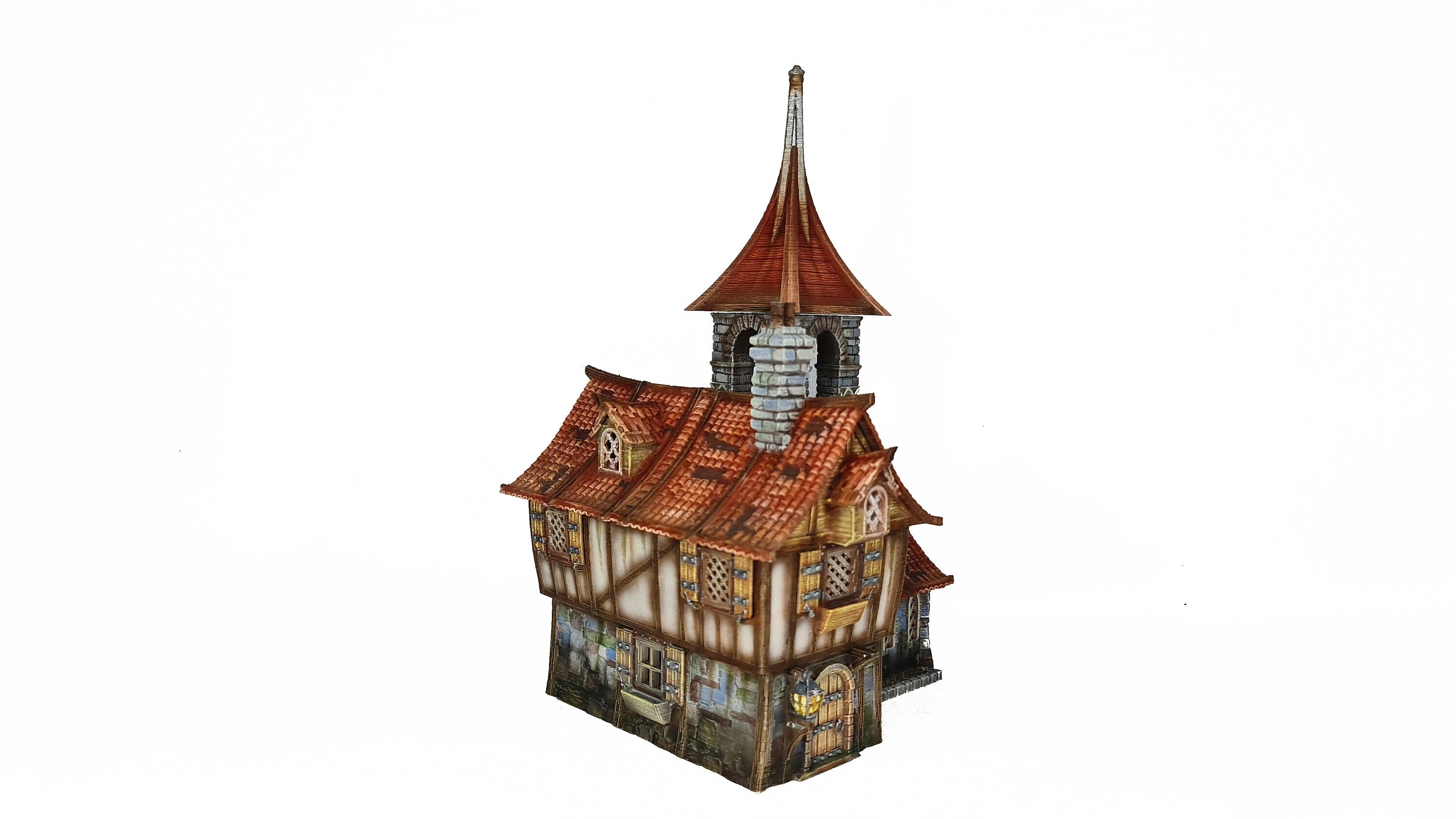 Medieval Town scenery building - Raspberry Dale - PLA for Oldworld, Dungeon & Dragons, Frostgrave, Fantasy battle skirmish wargame