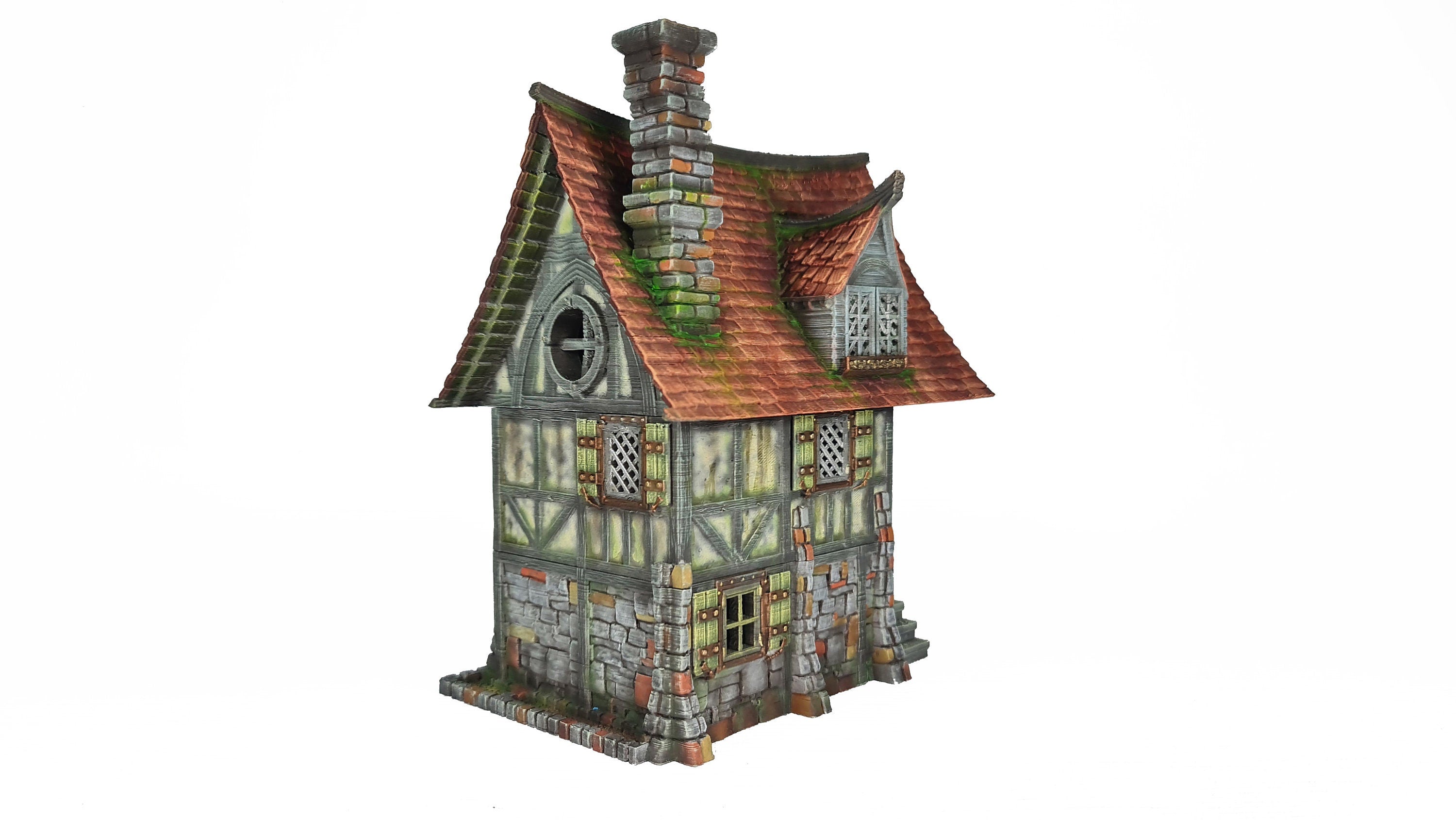 Medieval Town scenery building - Beetroot House - PLA for Oldworld, Dungeon & Dragons, Frostgrave, Fantasy battle skirmish wargame