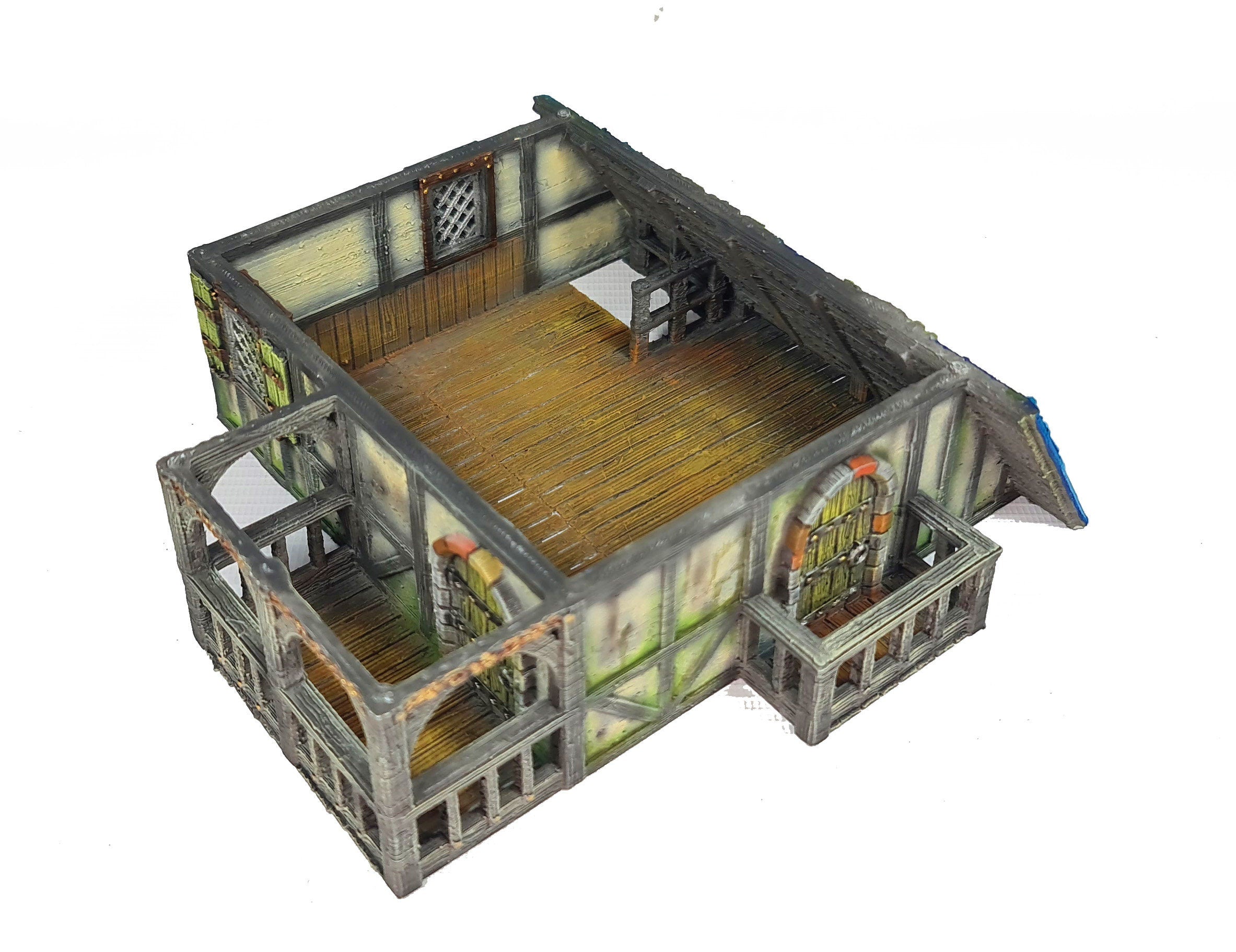 Medieval Town scenery building - The Cobalt Dragon - PLA for Oldworld, Dungeon & Dragons, Frostgrave, Fantasy battle, skirmish wargame