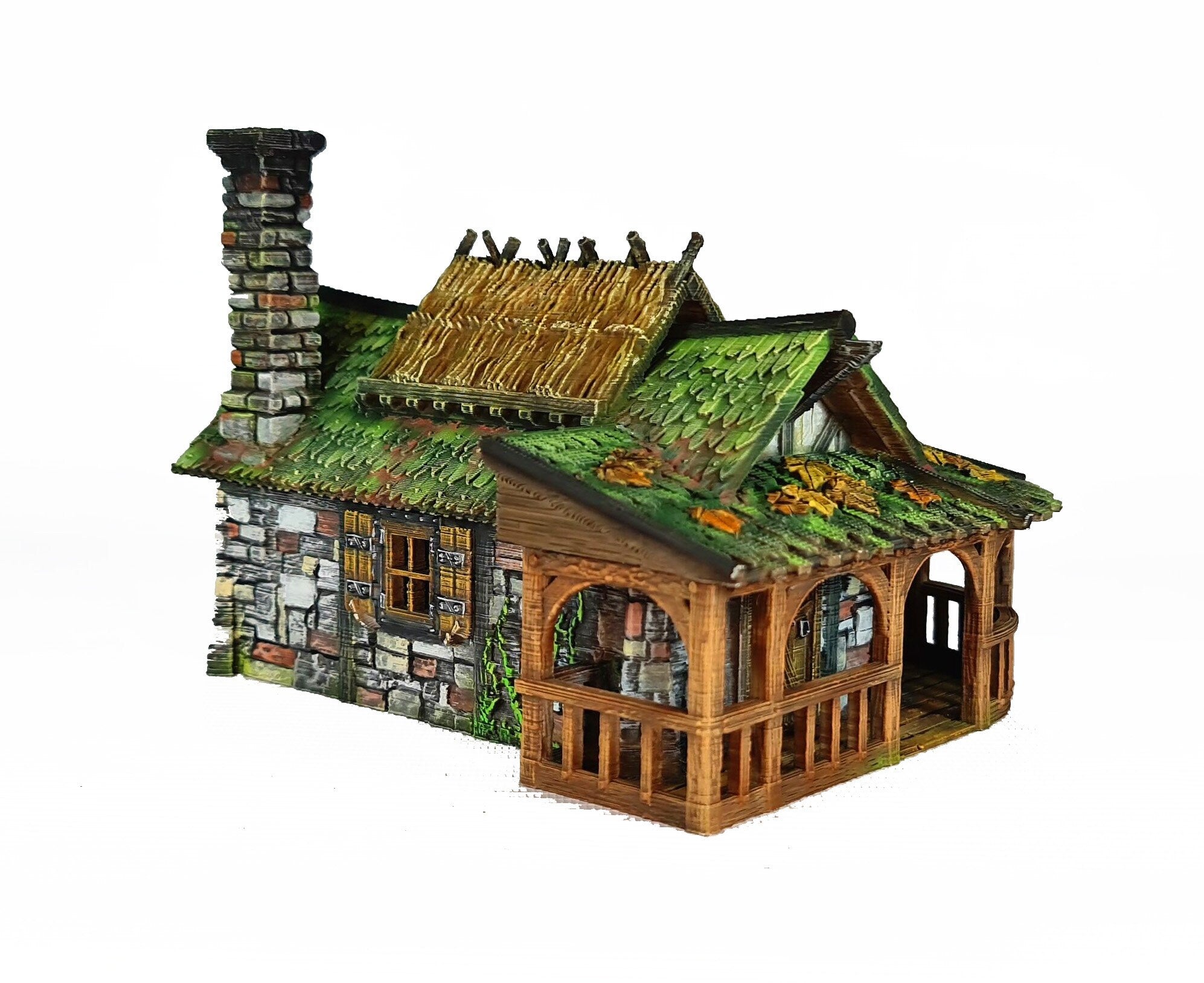 Medieval Town scenery building - Autumn Fall - PLA for Oldworld, Dungeon & Dragons, Frostgrave, Fantasy battle, skirmish wargame