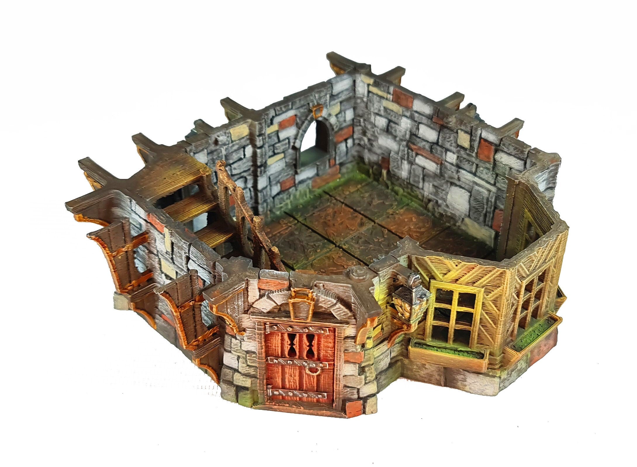 Medieval Town scenery building - Grimmsdale Manor - PLA for Oldworld, Dungeon & Dragons, Frostgrave, Fantasy battle, skirmish wargame