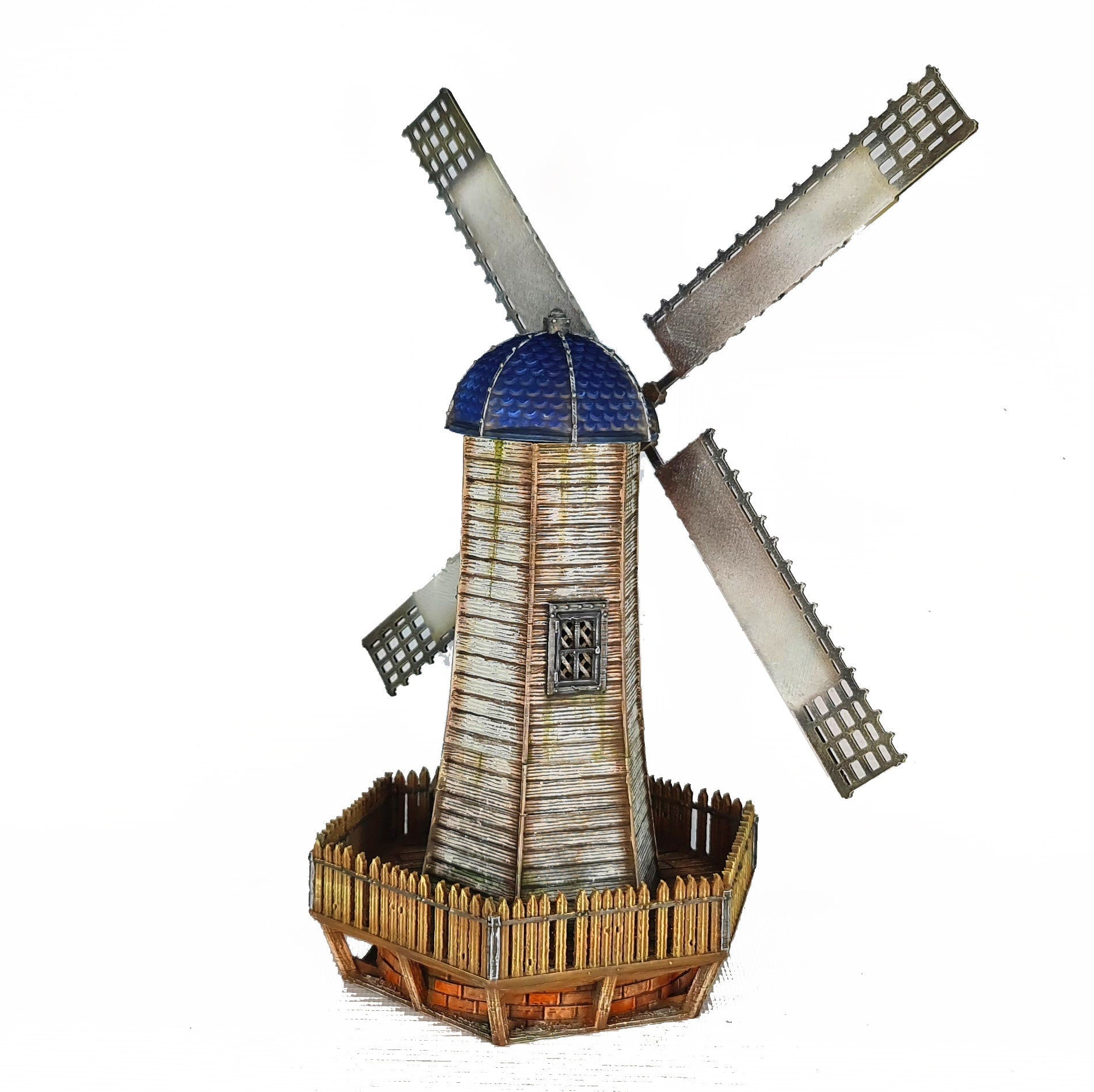 Medieval Town scenery building - Windmill - PLA for Oldworld, Dungeon & Dragons, Frostgrave, Fantasy battle, skirmish wargame