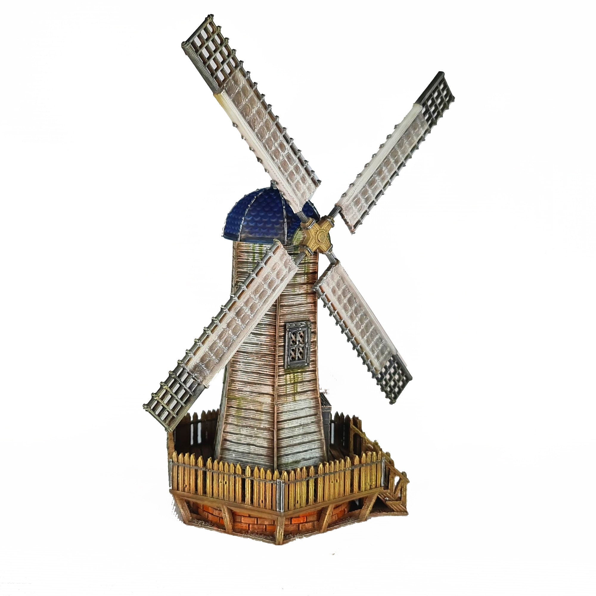 Medieval Town scenery building - Windmill - PLA for Oldworld, Dungeon & Dragons, Frostgrave, Fantasy battle, skirmish wargame