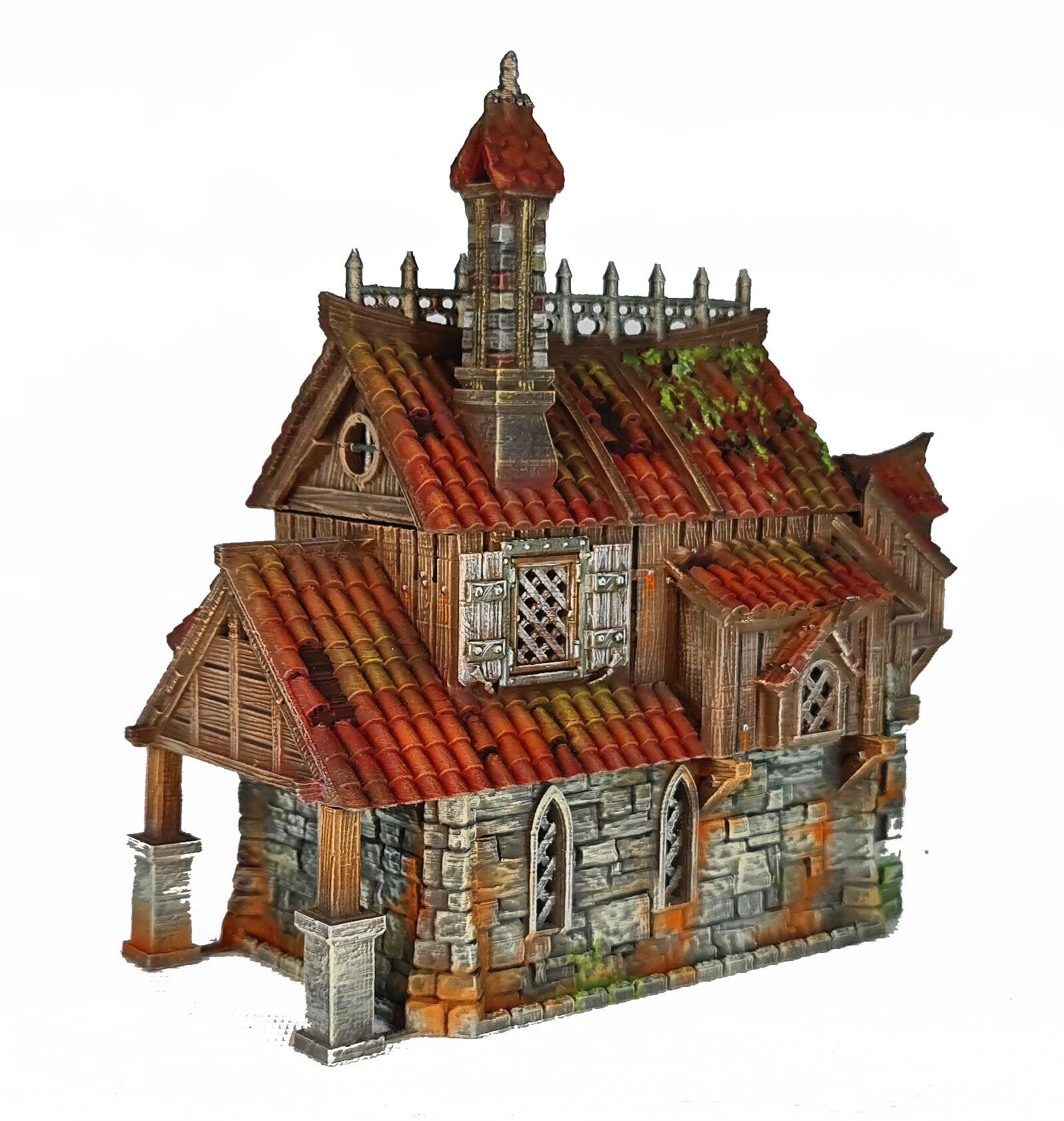 Medieval Town scenery building - Dunsworth House - PLA for Oldworld, Dungeon & Dragons, Frostgrave, Fantasy battle, skirmish wargame