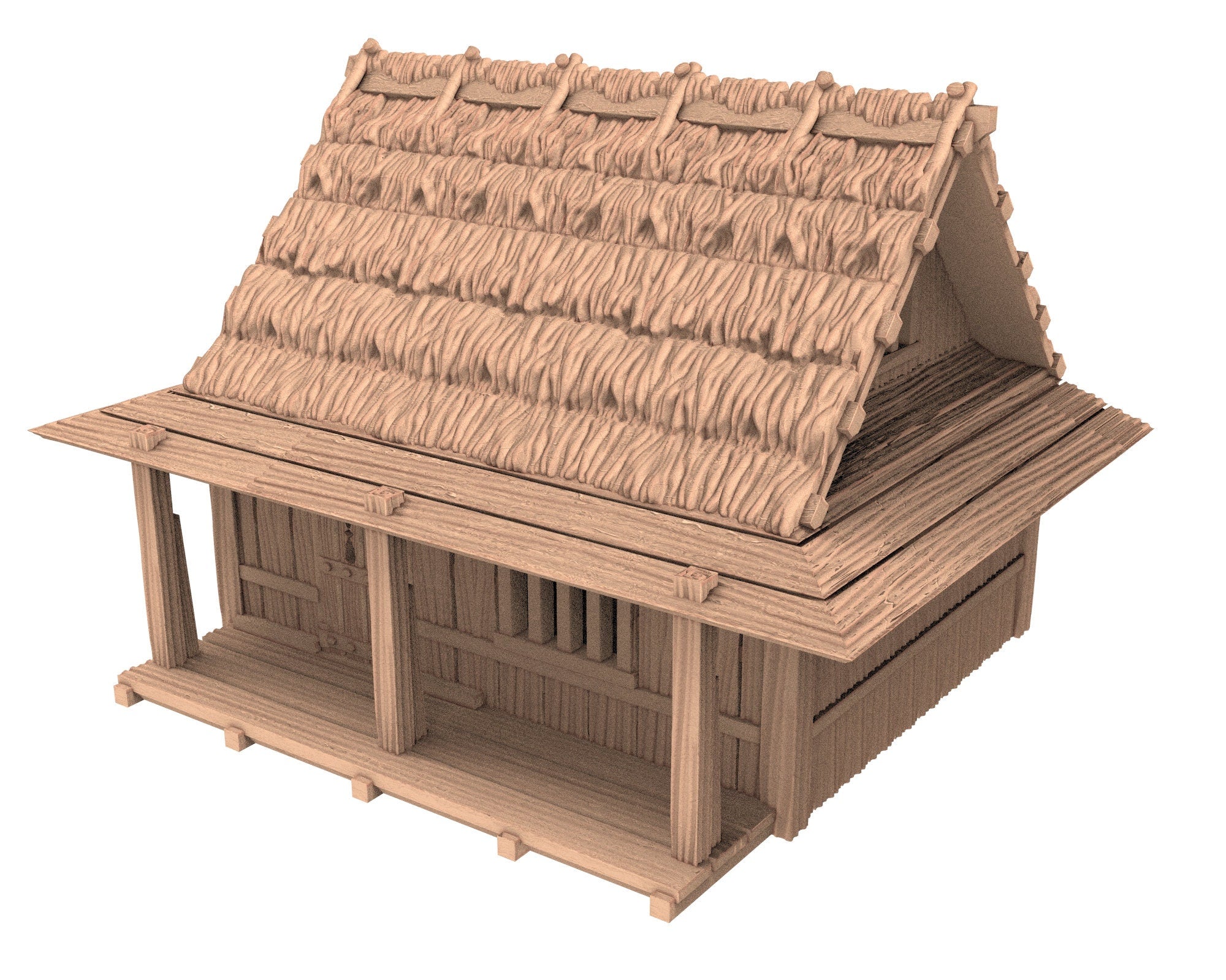 Medieval Town scenery building - Foreman s Hut - PLA for Oldworld, Dungeon & Dragons, Frostgrave, Fantasy battle, skirmish wargame