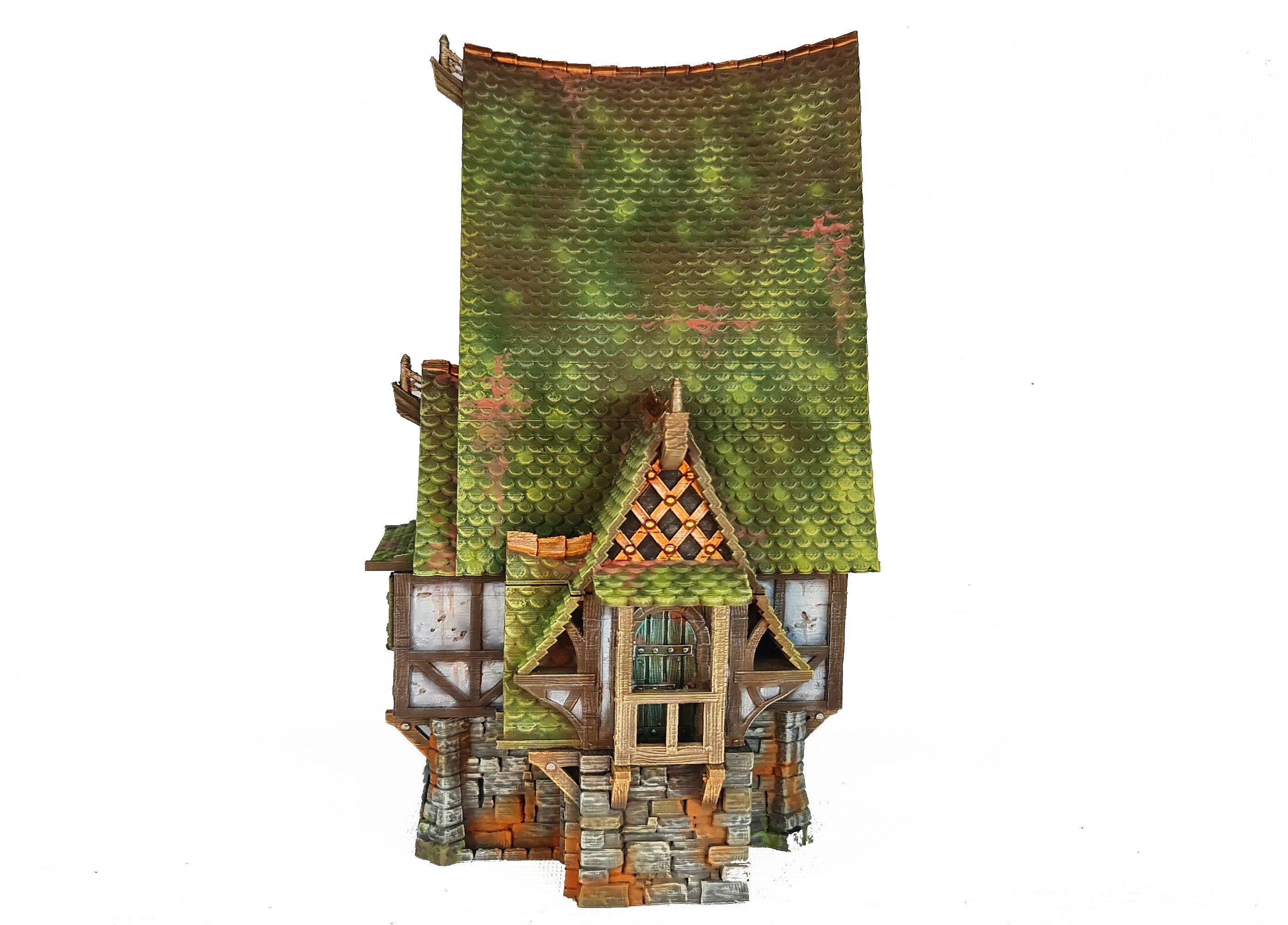 Medieval Town scenery building - The Toblerone - PLA for Oldworld, Dungeon & Dragons, Frostgrave, Fantasy battle, skirmish wargame
