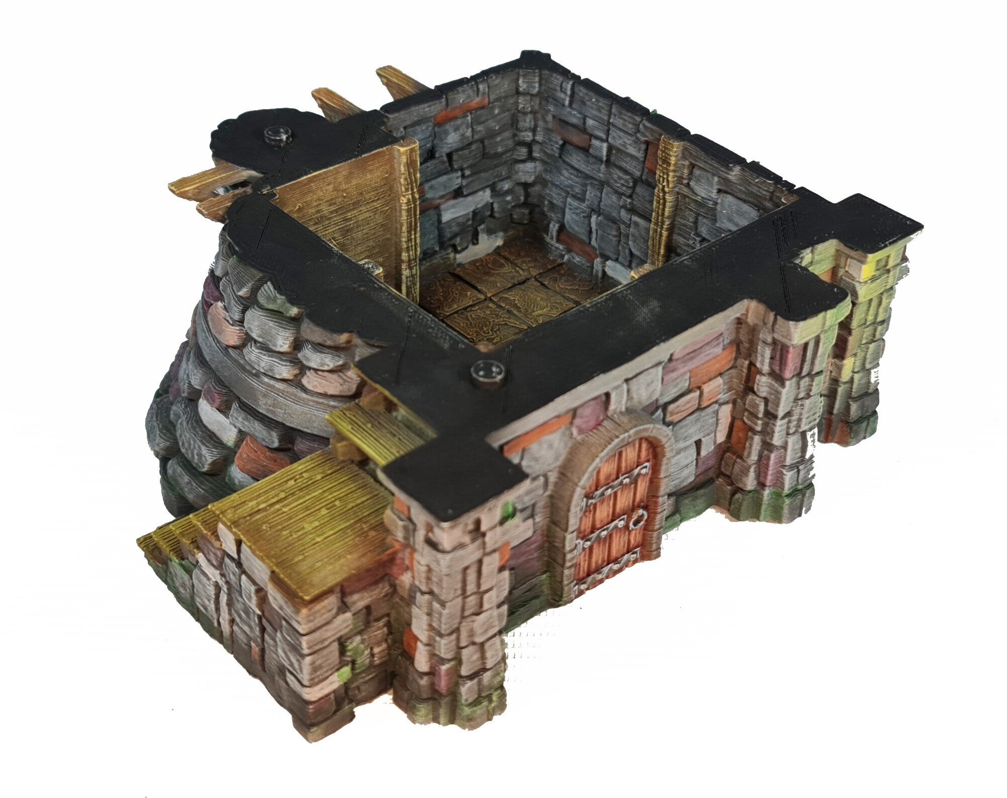 Medieval Town scenery building - Rector's Manor - PLA for Oldworld, Dungeon & Dragons, Frostgrave, Fantasy battle, skirmish wargame