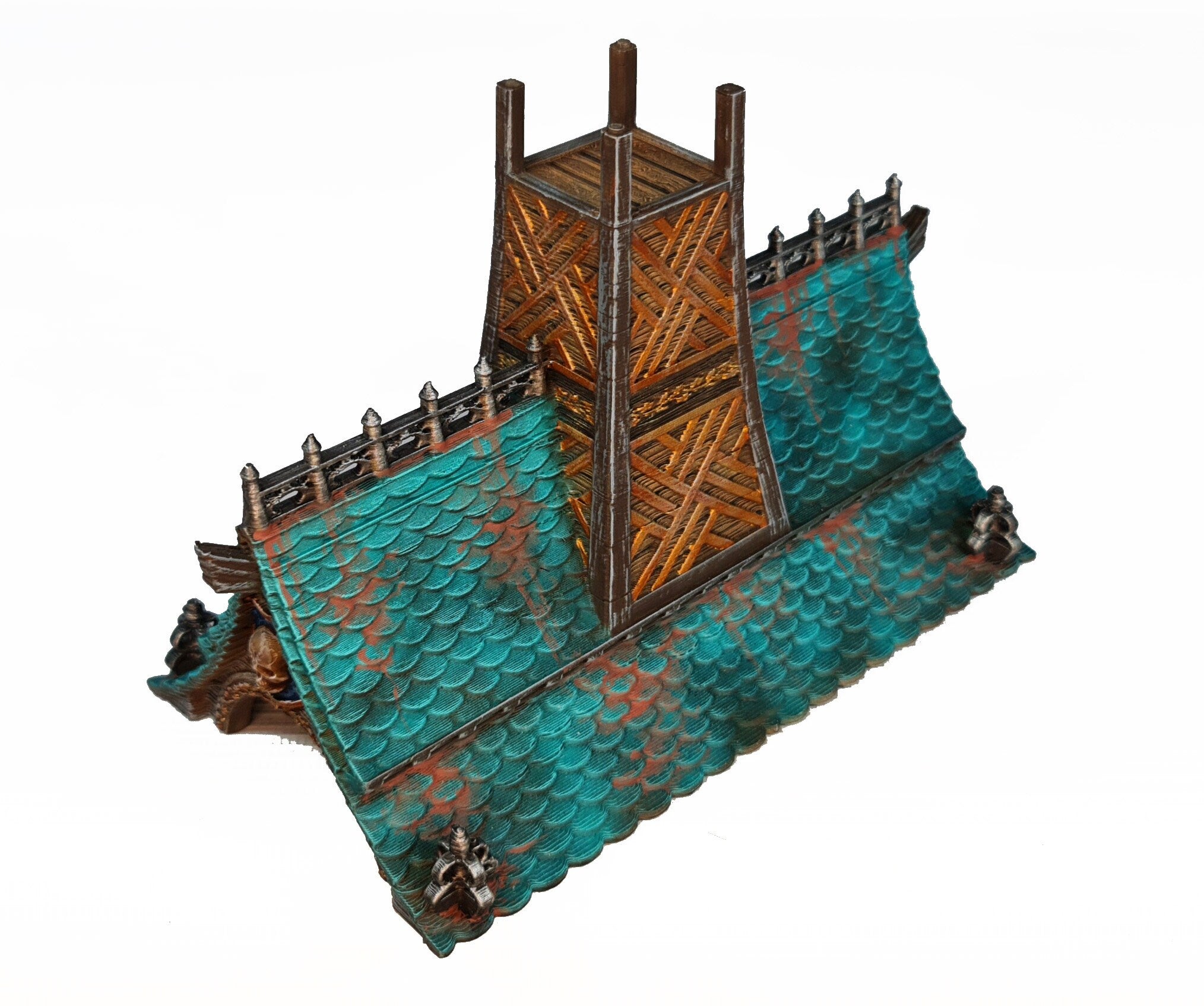 Medieval Town scenery building - Styx Bridge - PLA for Oldworld, Dungeon & Dragons, Frostgrave, Fantasy battle, skirmish wargame