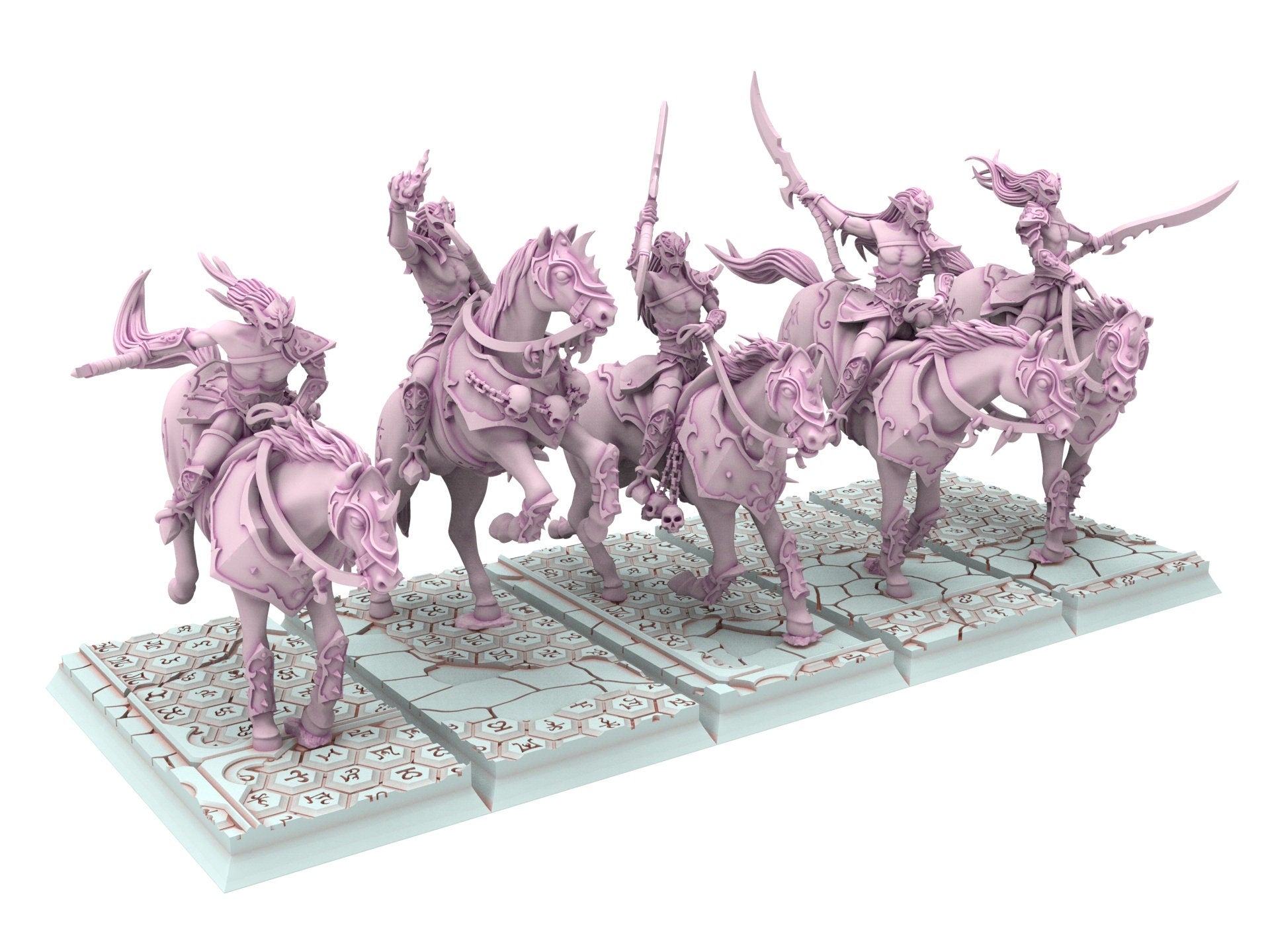 Dark Elves - Warlocks, dark elves, Merciless north pillars usable for 9th Age, Fantasy Battle, Oldhammer, King of war, D&D...