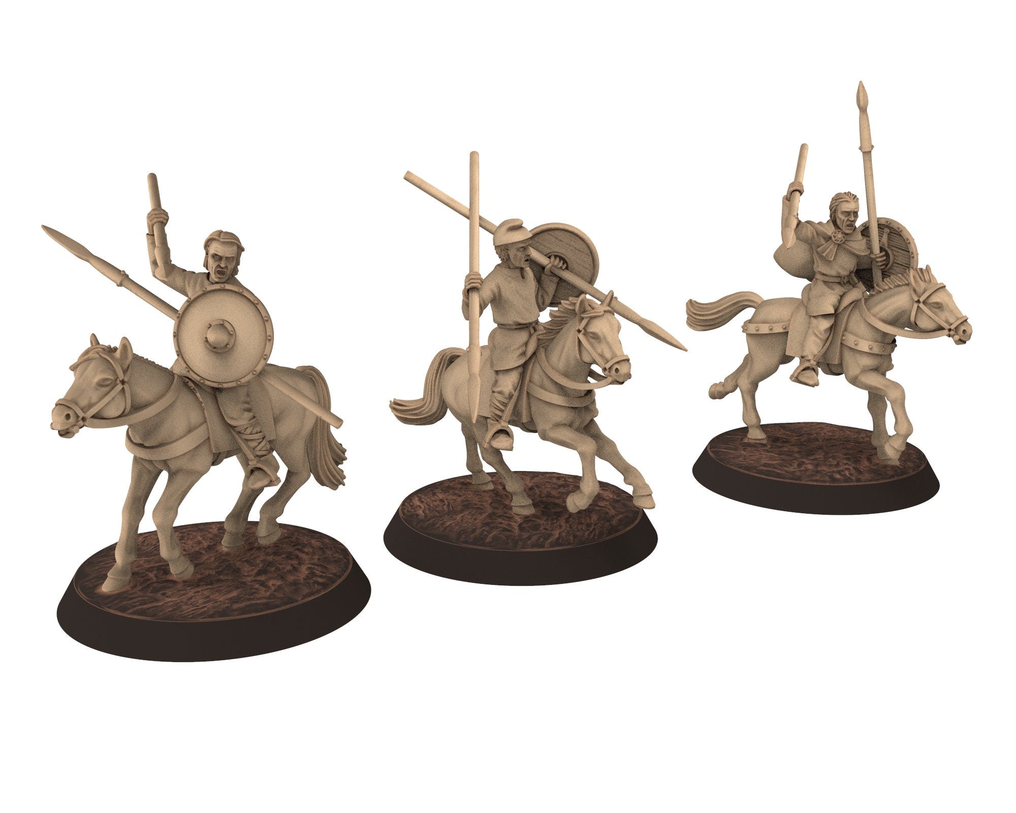 Dark Ages - Frankish Skirmishers on Foot Carolingian Frank Empire, Miniatures 28mm, Wargame Historical Saga... Medbury miniature