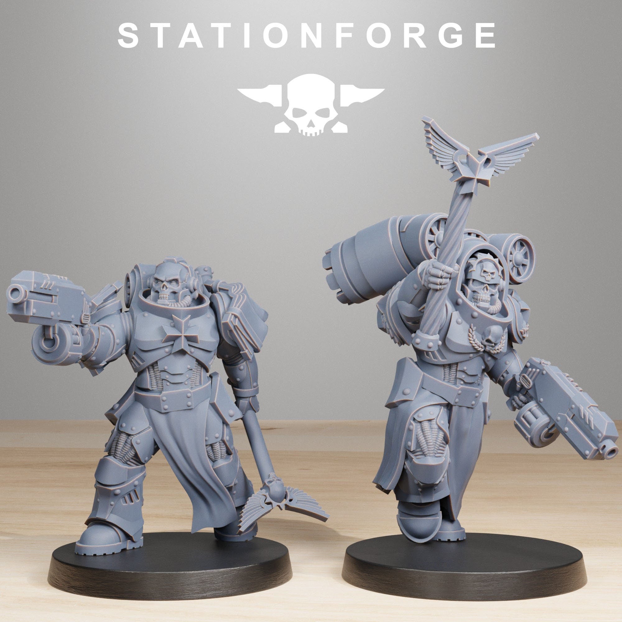 Socratis - x10 Reverends, mechanized infantry, post apocalyptic empire, usable for tabletop wargame.