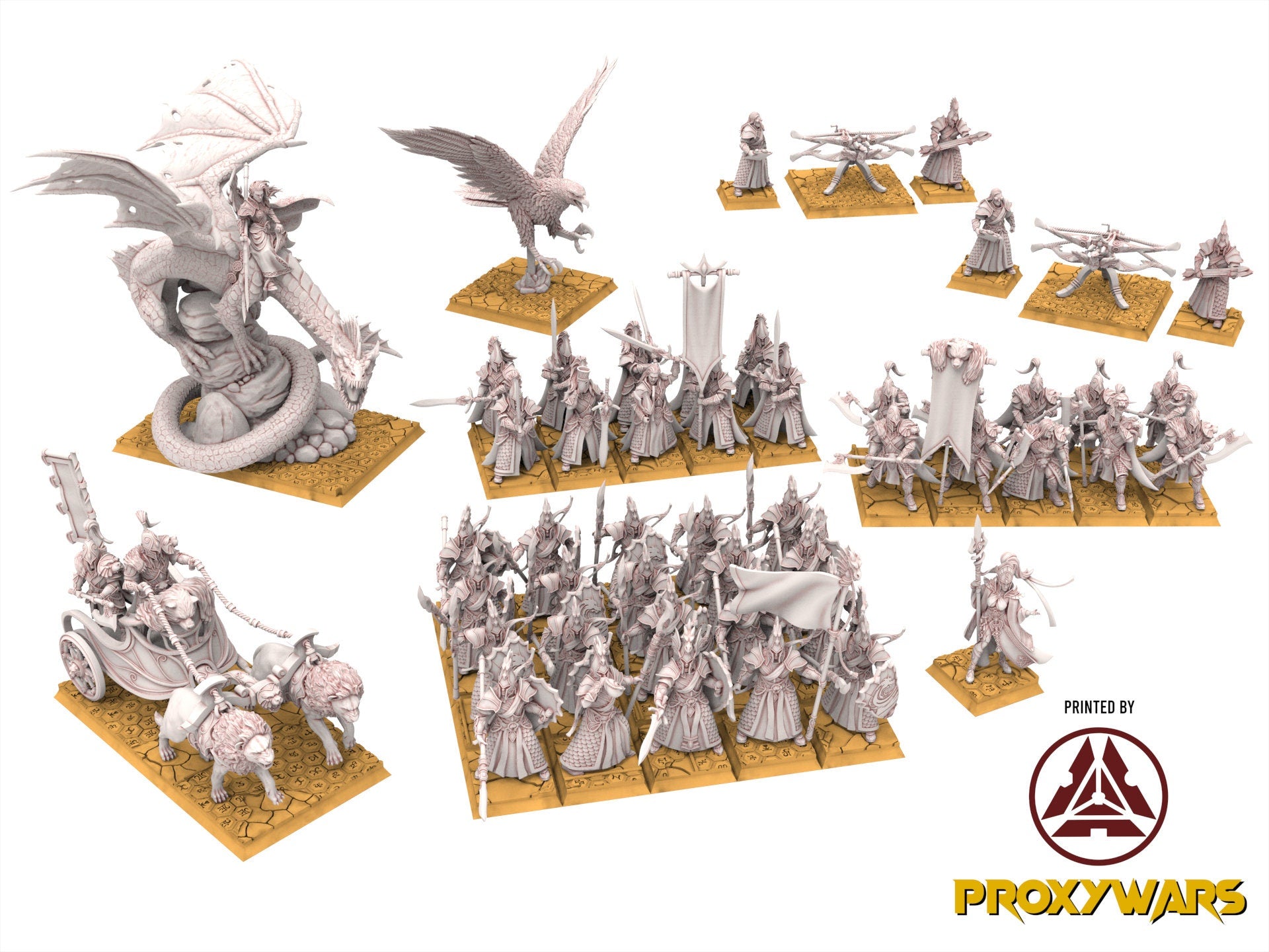 Hight Elves - Silvermoor - Bundle Silvermoor V2, Fantasy elves, usable for 9th Age, Fantasy Battle, Oldhammer, King of war