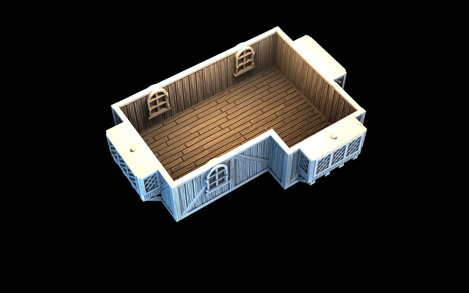 Medieval Town scenery building - Greendale House - PLA for Oldworld, Dungeon & Dragons, Frostgrave, Age of fantasy battle skirmish wargame