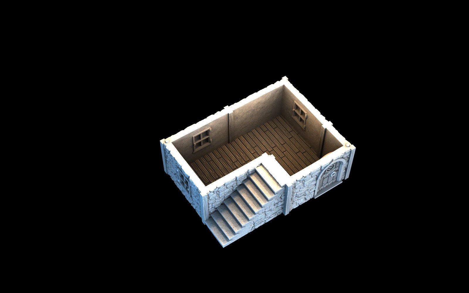 Medieval Town scenery building - Greendale House - PLA for Oldworld, Dungeon & Dragons, Frostgrave, Age of fantasy battle skirmish wargame