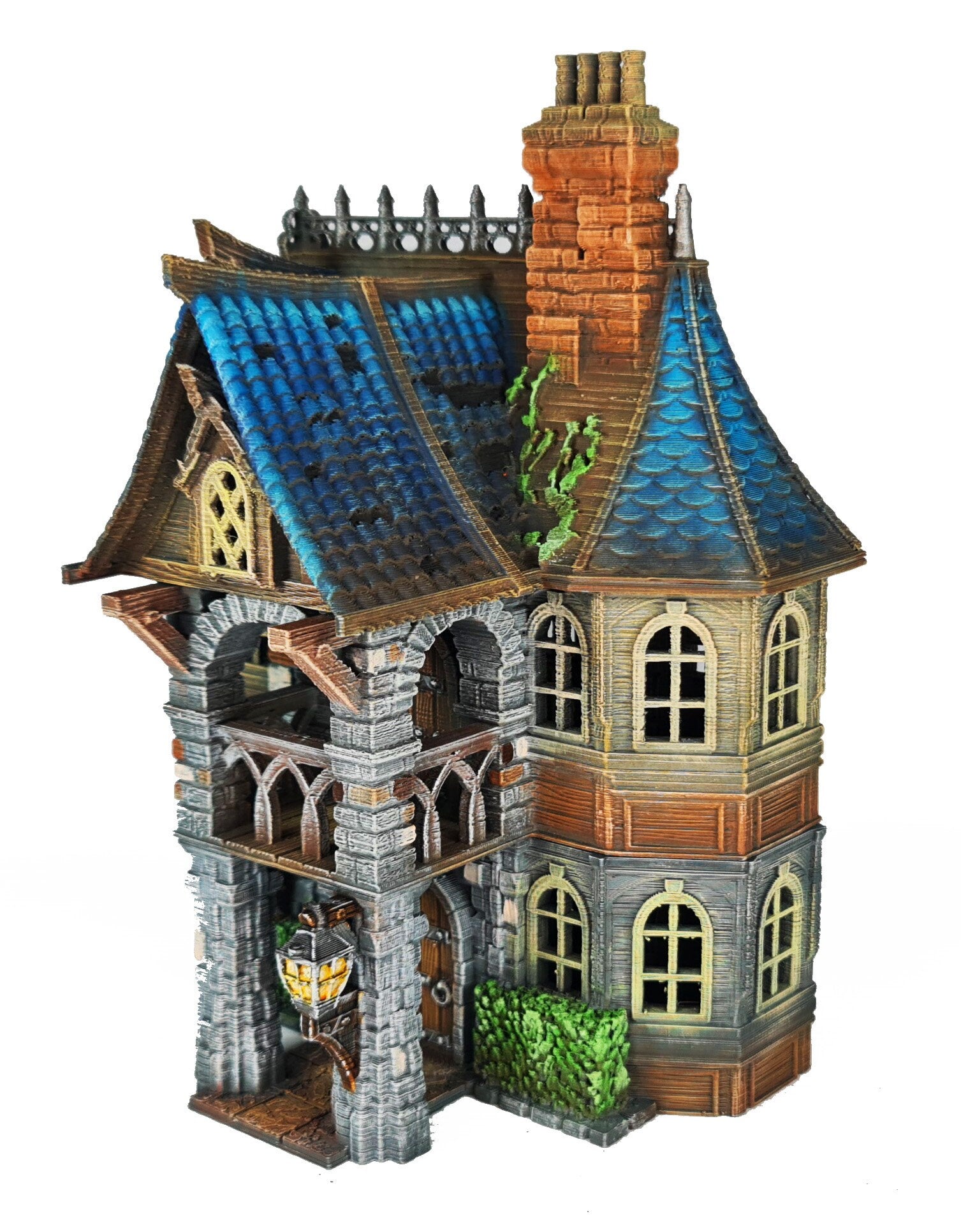 Medieval Town scenery building - Cherrybrook Manor - PLA for Oldworld, Dungeon & Dragons, Frostgrave, Age of fantasy battle skirmish wargame