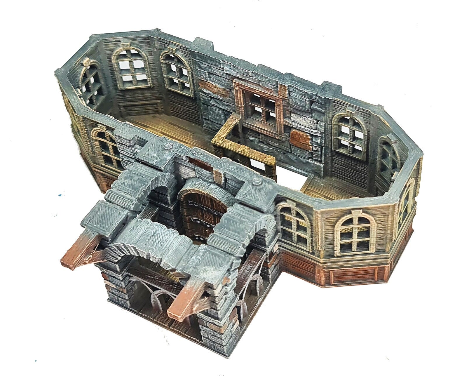 Medieval Town scenery building - Cherrybrook Manor - PLA for Oldworld, Dungeon & Dragons, Frostgrave, Age of fantasy battle skirmish wargame