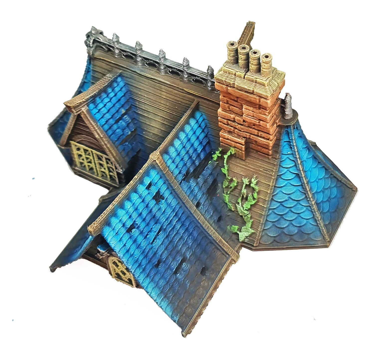Medieval Town scenery building - Cherrybrook Manor - PLA for Oldworld, Dungeon & Dragons, Frostgrave, Age of fantasy battle skirmish wargame