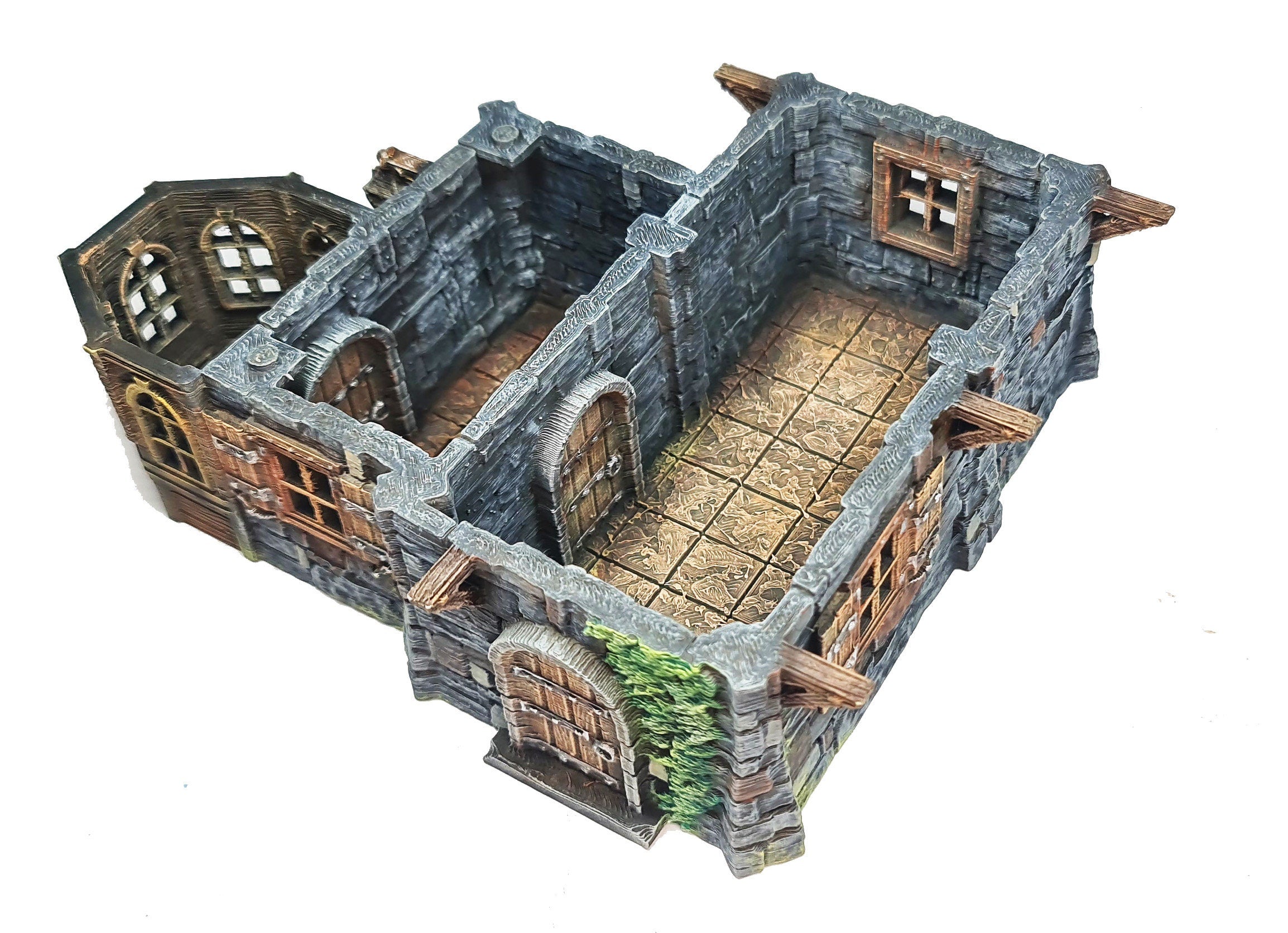 Medieval Town scenery building - Apothecary's Tower - PLA for Oldworld, Dungeon & Dragons, Frostgrave Age of fantasy battle skirmish wargame