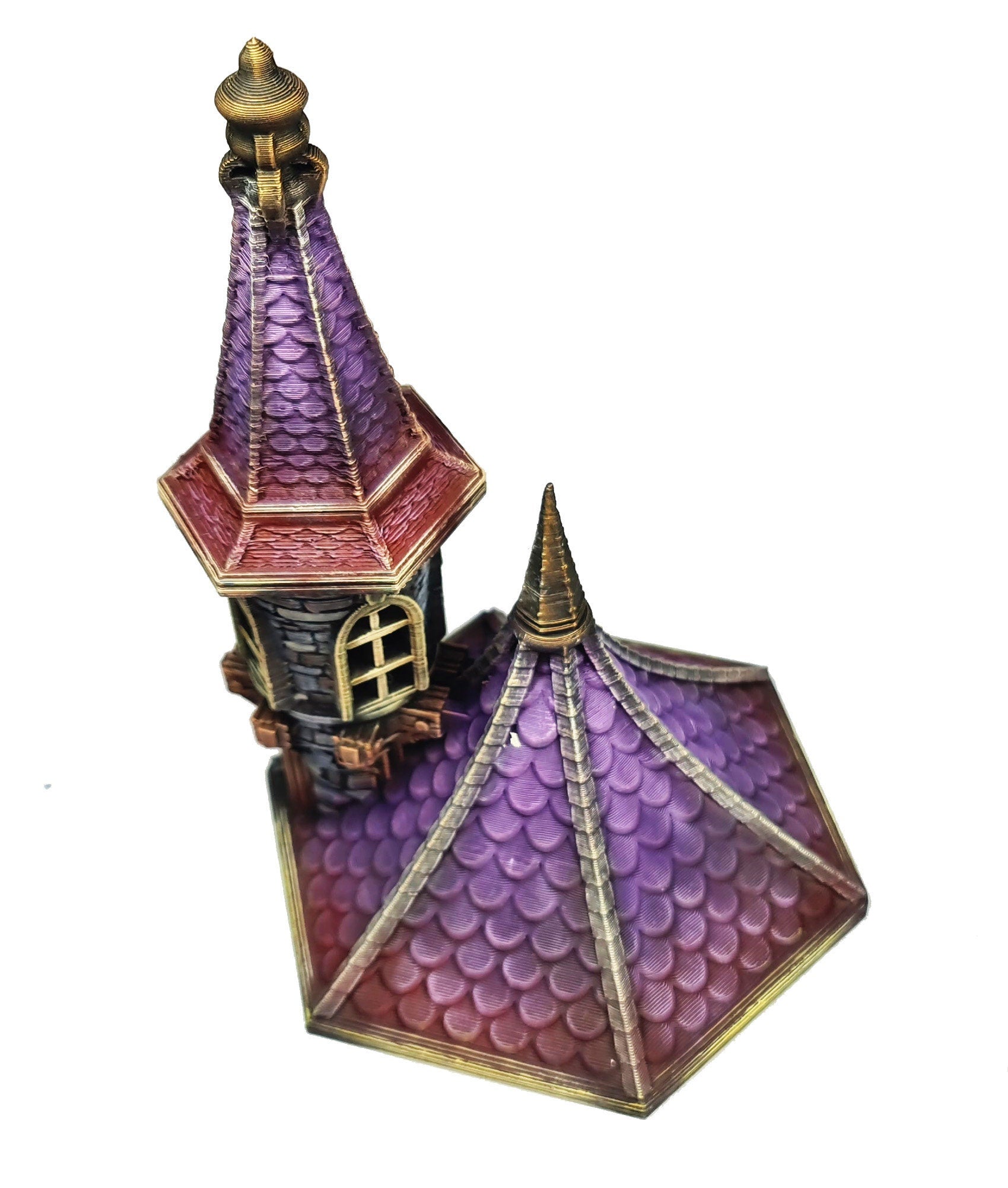 Medieval Town scenery building - Apothecary's Tower - PLA for Oldworld, Dungeon & Dragons, Frostgrave Age of fantasy battle skirmish wargame