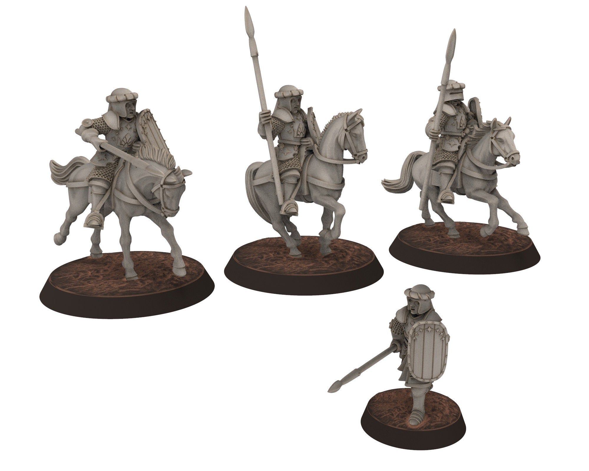 Ornor - Arnaudin Knights, Lost Kingdom of the North, Misty Mountains, Medburry miniatures for wargame, DnD, Lotr