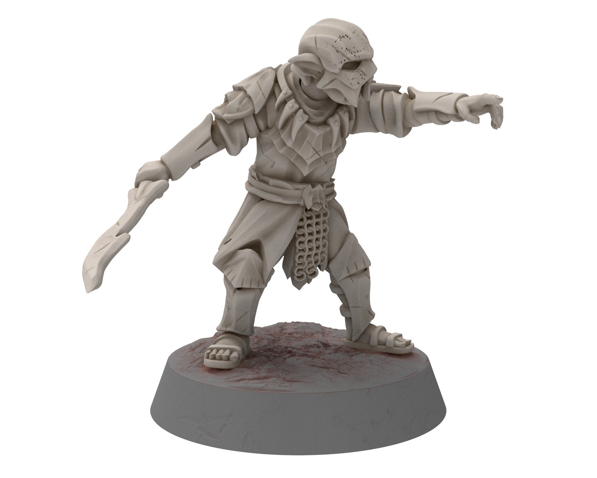 Goblin cave - Mercenary warriors Company Bundle, Middle rings for wargame DnD, Frostgrave, LOTR... Modular miniatures Quatermaster3D