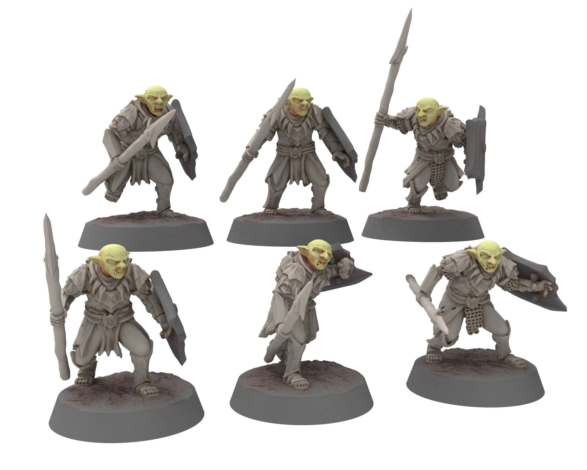 Goblin cave - Mercenary warriors Company Bundle, Middle rings for wargame DnD, Frostgrave, LOTR... Modular miniatures Quatermaster3D