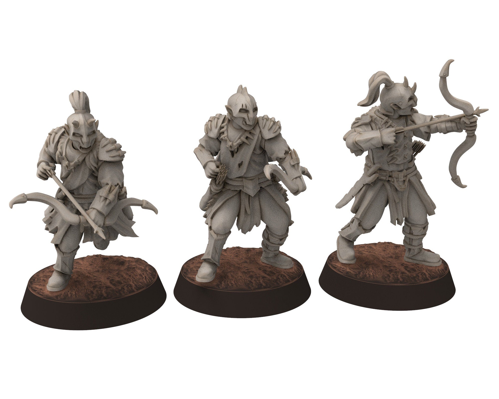 Orc horde - Chariot warriors warband, Middle rings miniatures for wargame D&D, LOTR, Frostgrave... Modular miniatures Quatermaster3D
