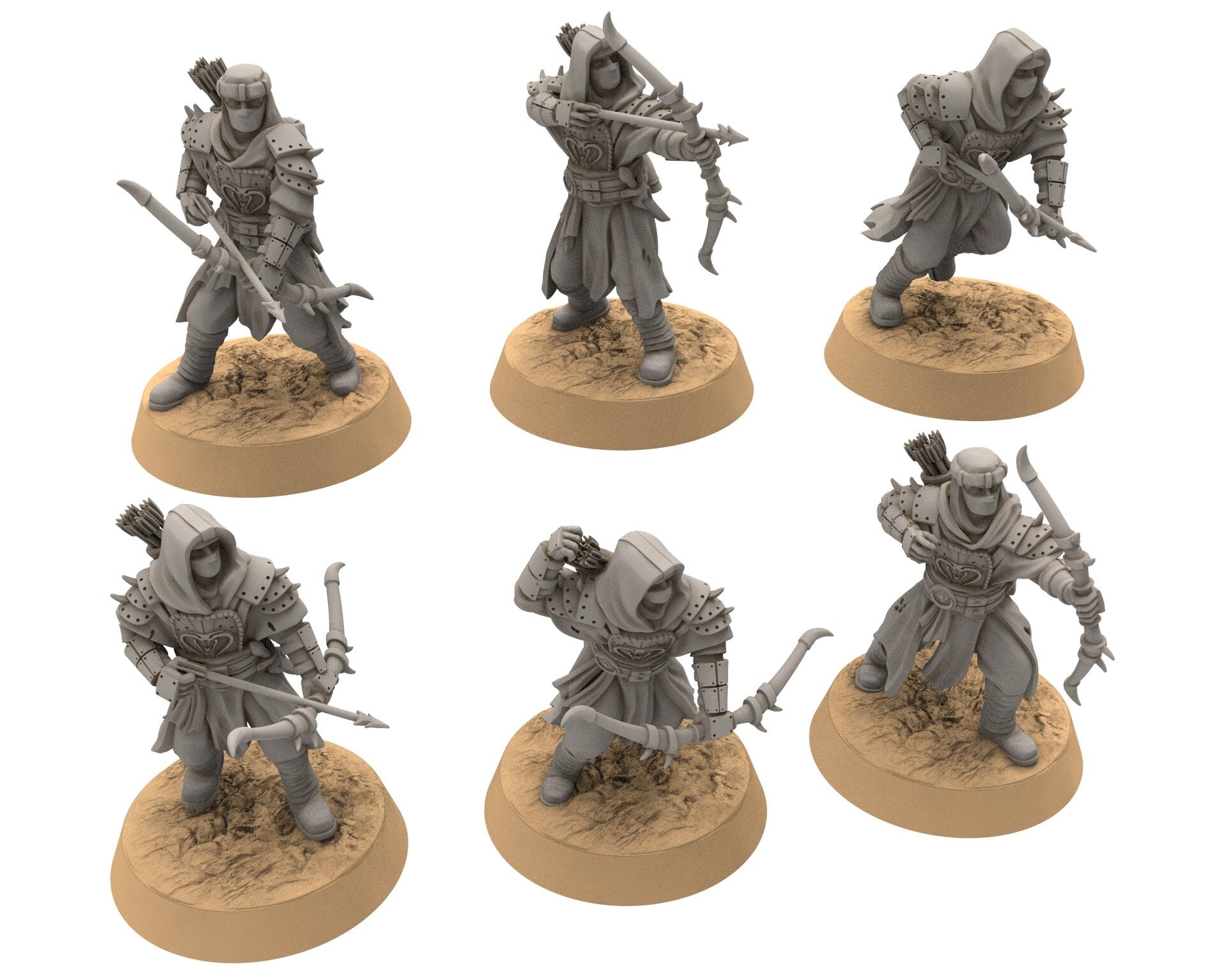 Harad - x62 Bundle, Berber nomads, Harad Bedouin Arabs Sarazins miniatures for wargame D&D, Lotr... Quatermaster3D