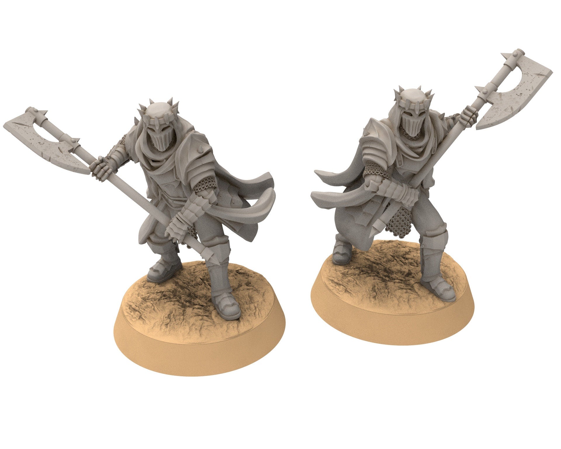 Harad - x6 Cobra Warrior Spears, Berber nomads, Harad Bedouin Arabs Sarazins miniatures for wargame D&D, Lotr... Quatermaster3D