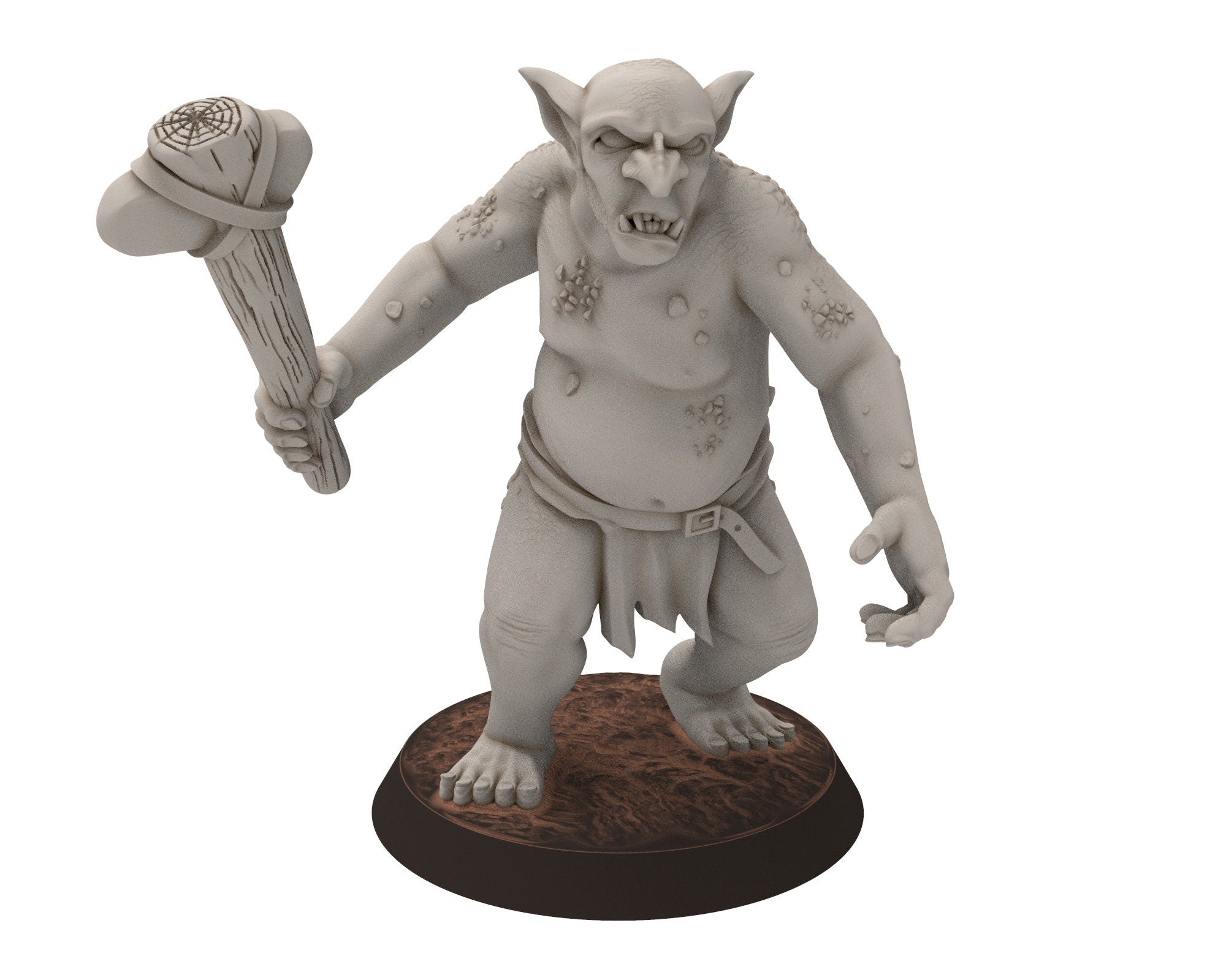 Orc horde - River Troll warriors warband, Middle rings for wargame D&D, LOTR, Frostgrave... Modular miniatures Quatermaster3D