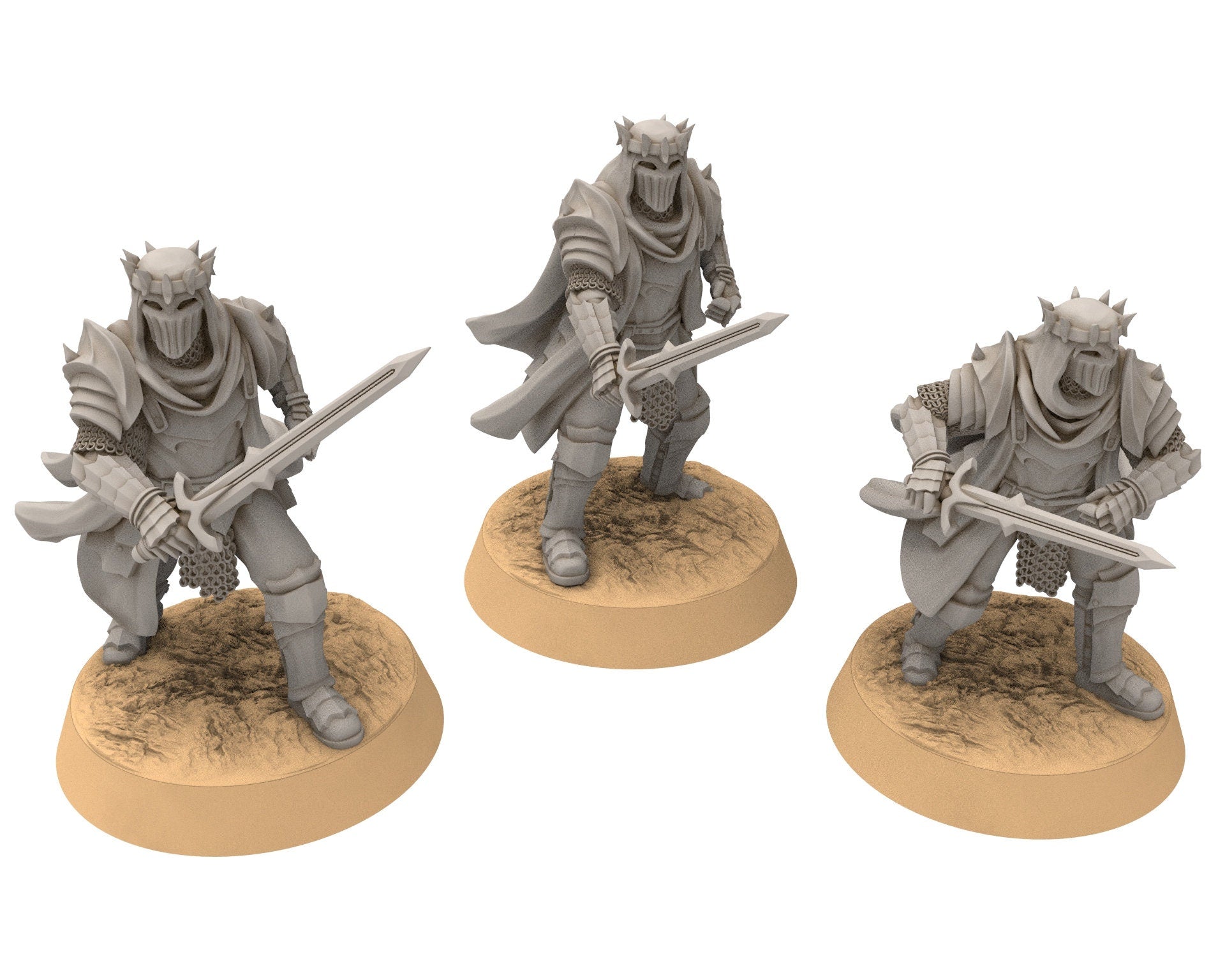 Harad - x5 Treasury Guards, Berber nomads, Harad Bedouin Arabs Sarazins miniatures for wargame D&D, Lotr... Quatermaster3D