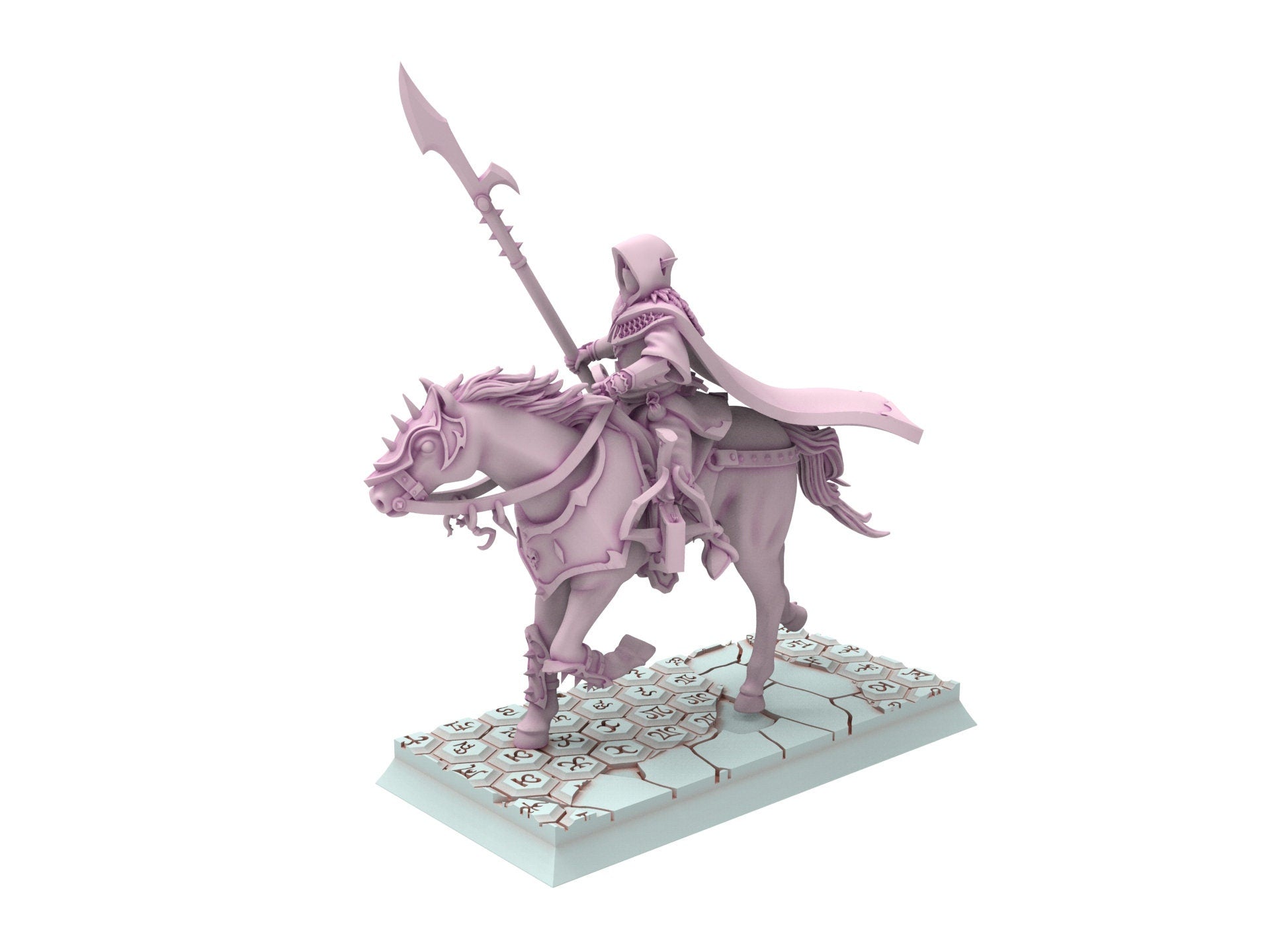 Dark Elves - Dark Riders, dark elves, Merciless north pillars usable for 9th Age, Fantasy Battle, Oldhammer, King of war, D&D...